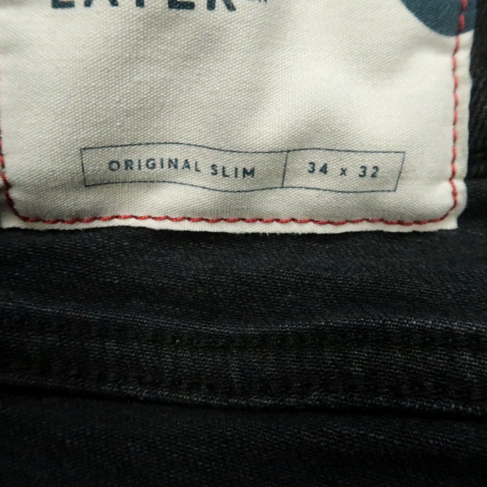 Marine Layer Marine Layer Jeans Mens 33x32 Black Slim 5-Pocket Denim Straight Jeans Size US 33 - 4 Thumbnail