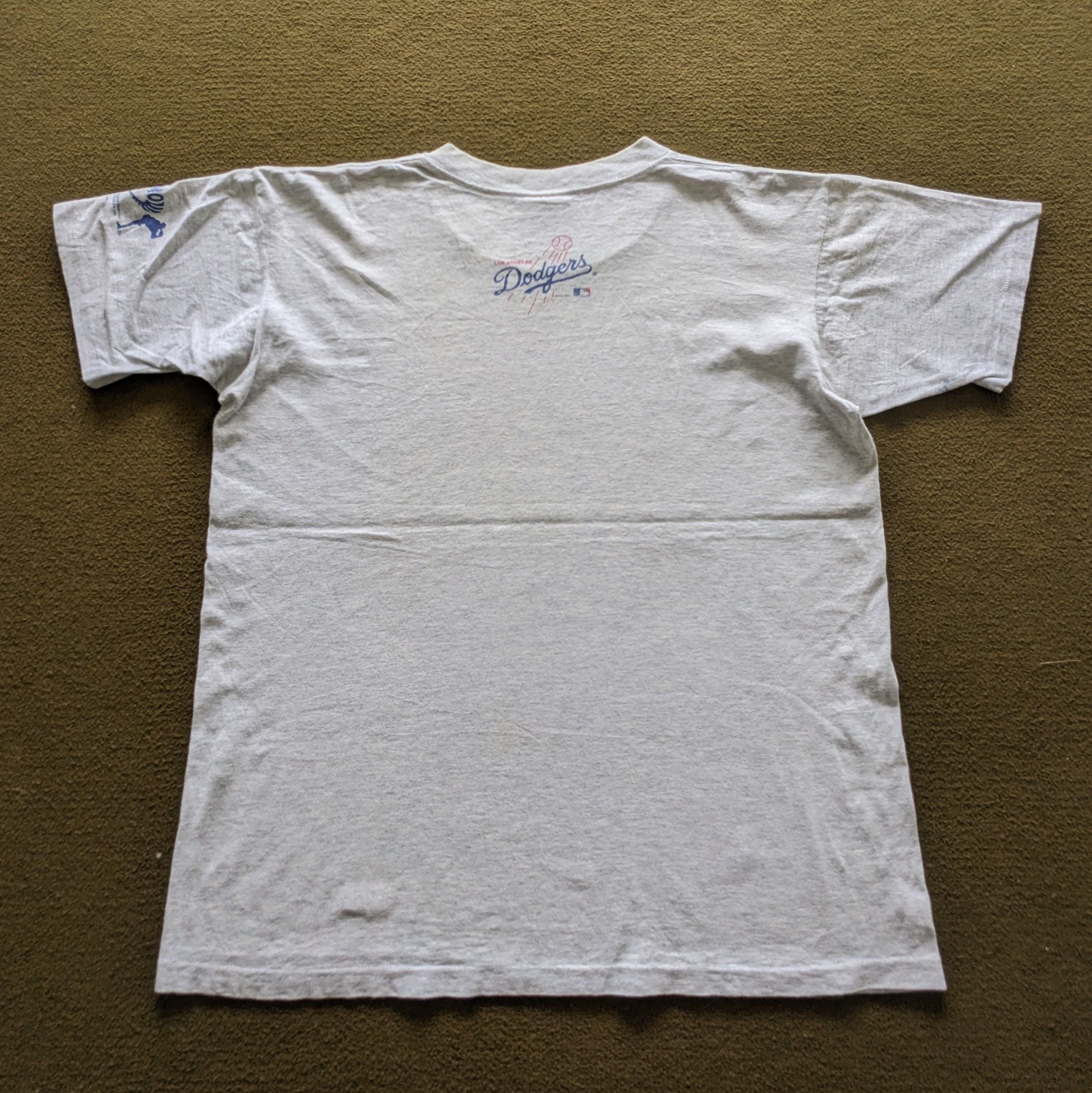 Vintage Vintage 90's HIDEO NOMO Los Angeles Dodgers MLB Team T-shirt Size US L / EU 52-54 / 3 - 3 Thumbnail