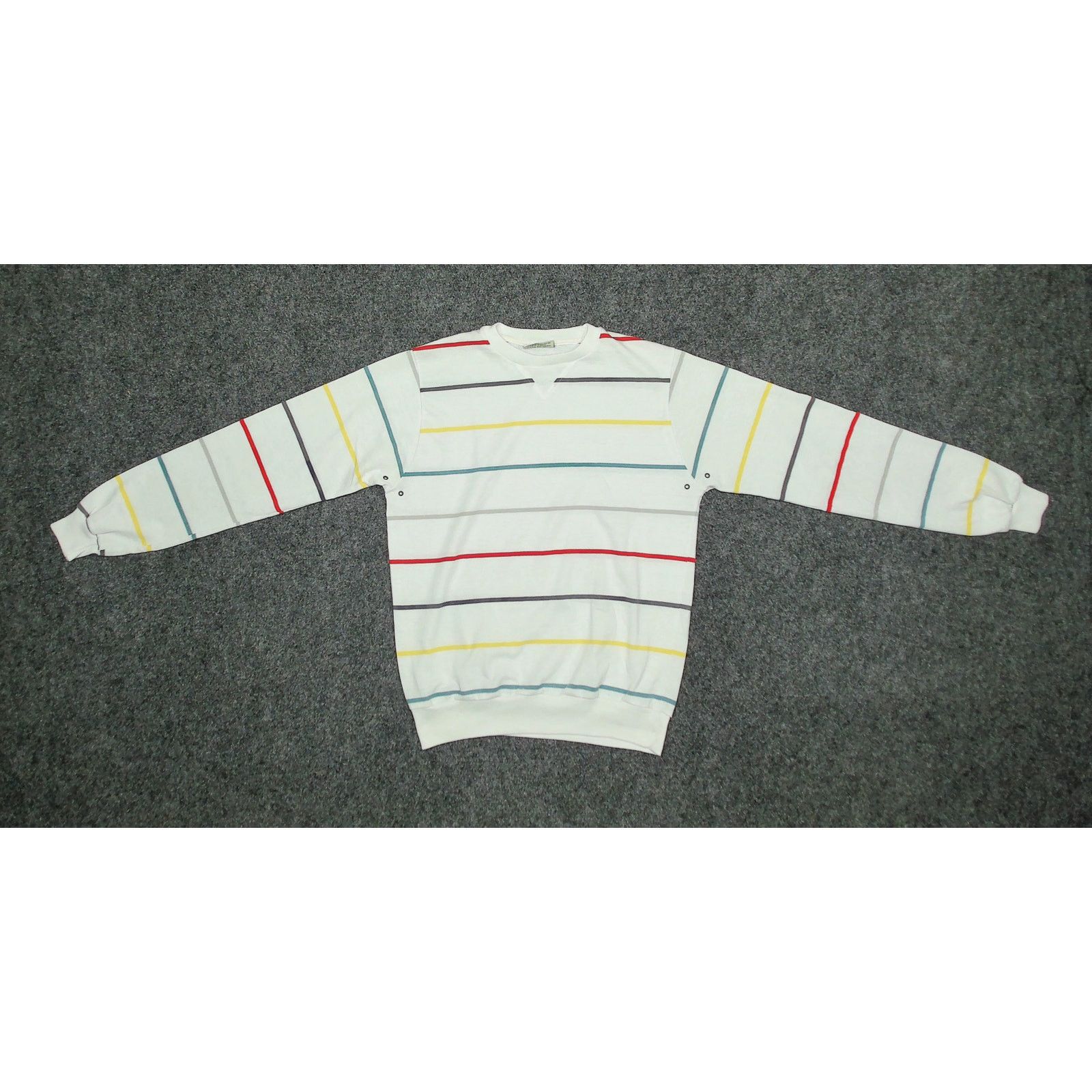 American Eagle Outfitters 90s USA American Eagle Striped V-Stitch Pullover Size US M / EU 48-50 / 2 - 5 Thumbnail