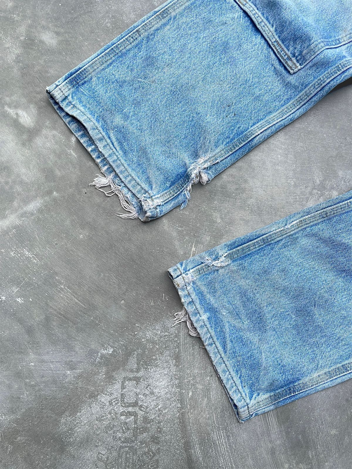 Carhartt Faded Distressed Denim Carhartt Doublekne Pant B07-DNM Size US 34 / EU 50 - 5 Thumbnail