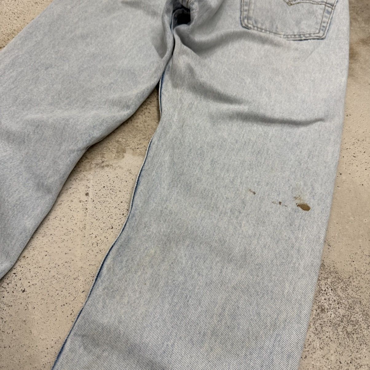 Levi's Vintage 90s Levis 501 Buttonfly Distressed Marks Denim Pants Size US 27 - 11 Thumbnail