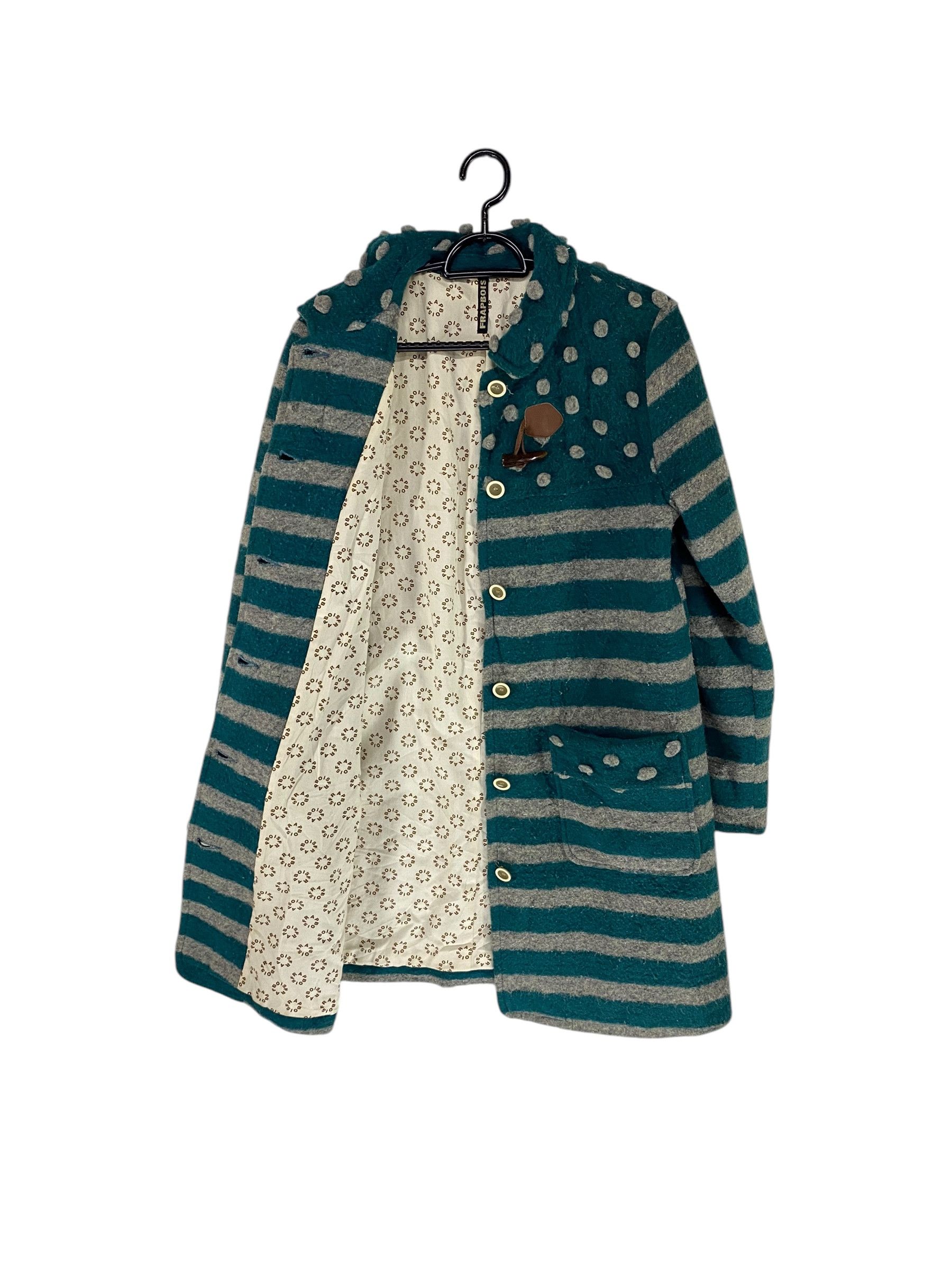 Frapbois Frapbois stripe wool coat Size S / US 4 / IT 40 - 3 Thumbnail