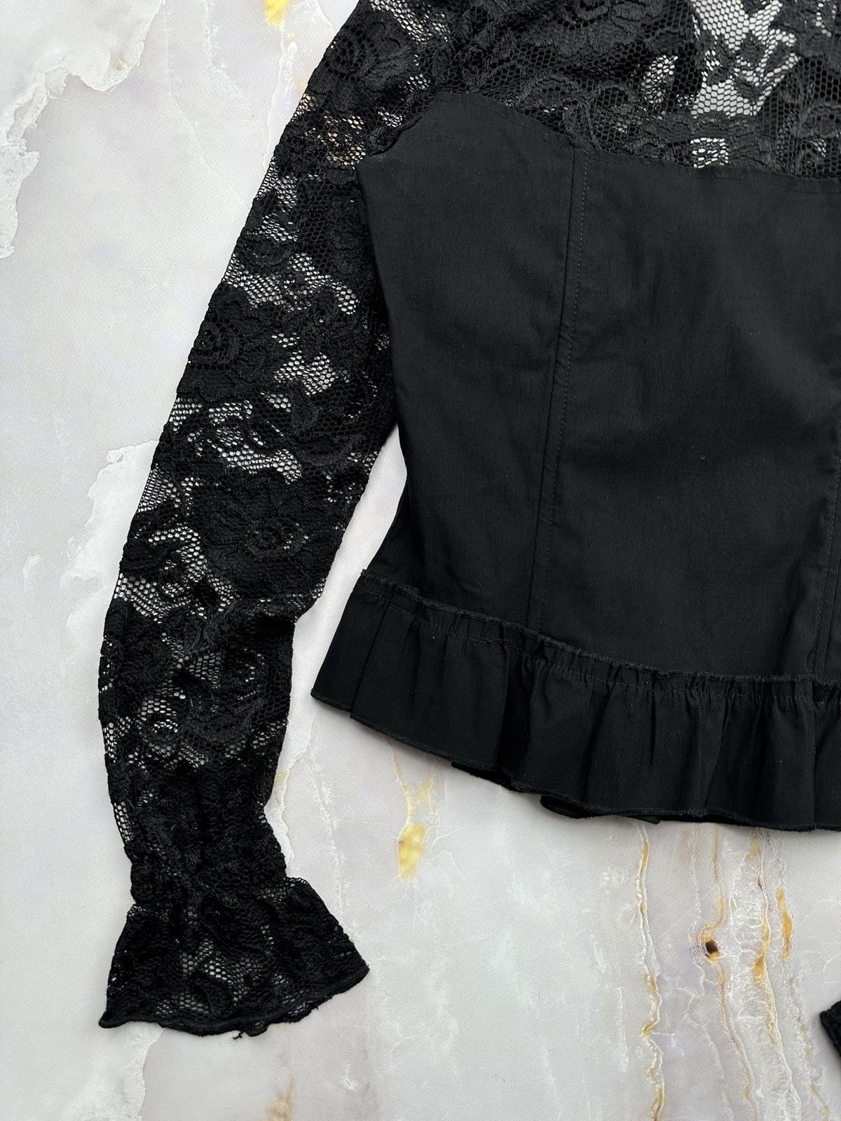 Japanese Brand Vintage Mesh Blouse Size XS / US 0-2 / IT 36-38 - 9 Thumbnail