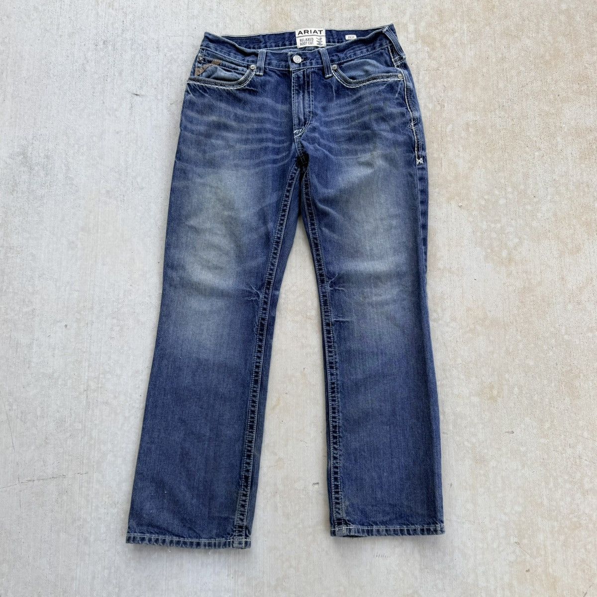 Ariat Ariat M4 Relaxed Boot Cut Jeans Men Size 33x32 Western Size US 33 - 1 Thumbnail