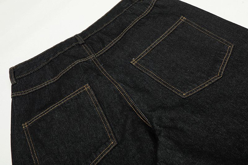 Jean American retro washed distressed leopard jeans for men Size US 32 / EU 48 - 5 Thumbnail