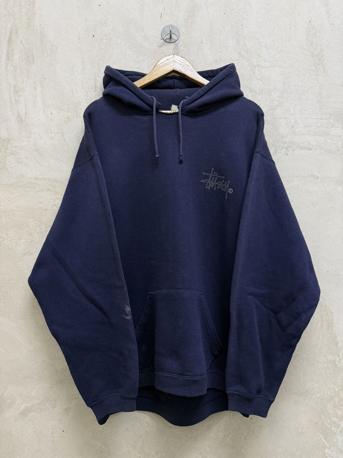 Stussy Vintage 90s Faded Stussy Signature Hoodie Size US XL / EU 56 / 4 - 4 Thumbnail