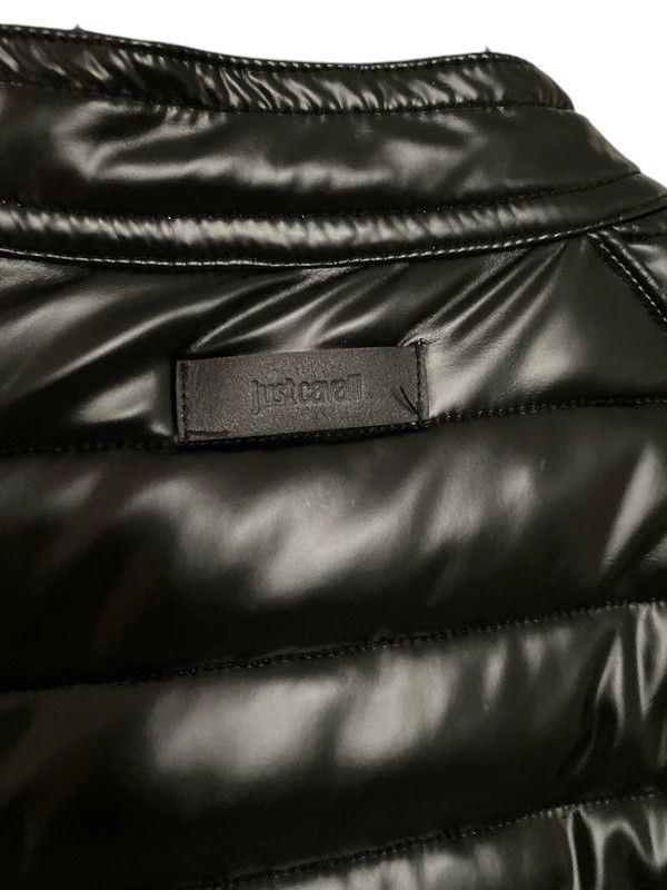 Just Cavalli Just Cavalli Quilted Gloss Nylon Moto Jacket, c.2010s Size US L / EU 52-54 / 3 - 4 Thumbnail