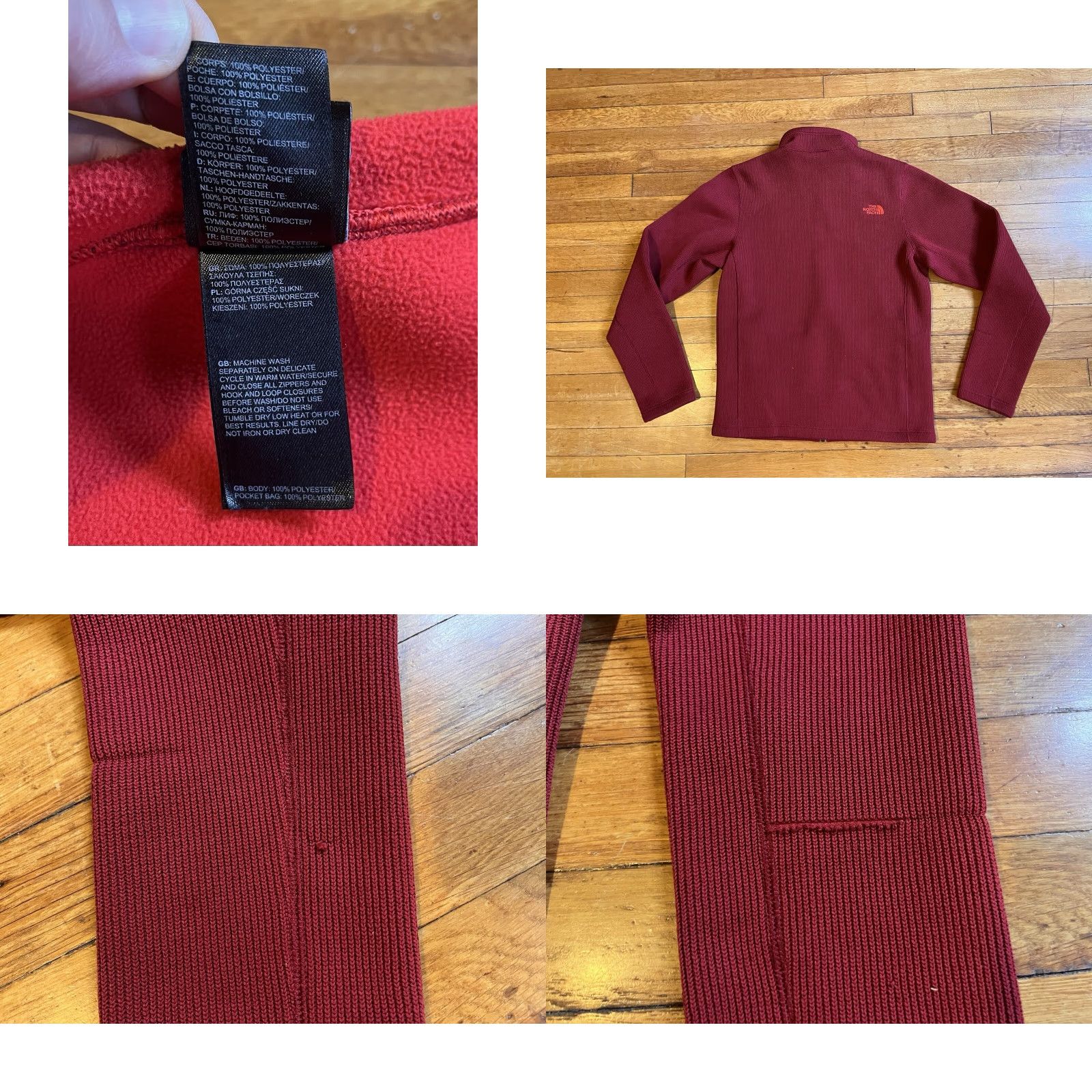 The North Face The North Face Performance Full Zip Sweatshirt Men’s S Red Lined Mock Neck Zip Pockets Embroidered Logo Shirt Size US S / EU 44-46 / 1 - 8 Thumbnail