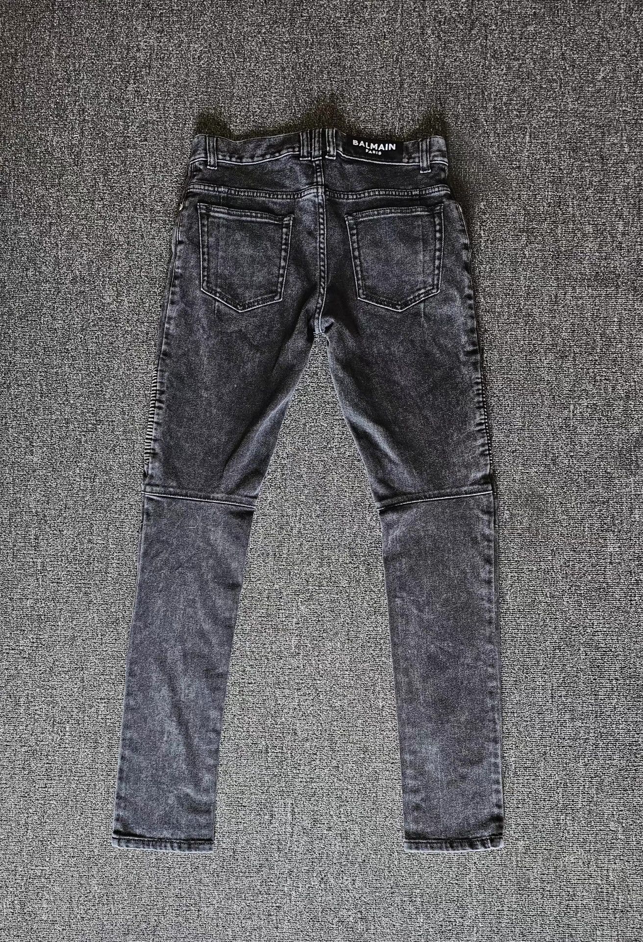 Balmain Balmain Men's Biker Jeans Q4 Size US 34 / EU 50 - 4 Thumbnail