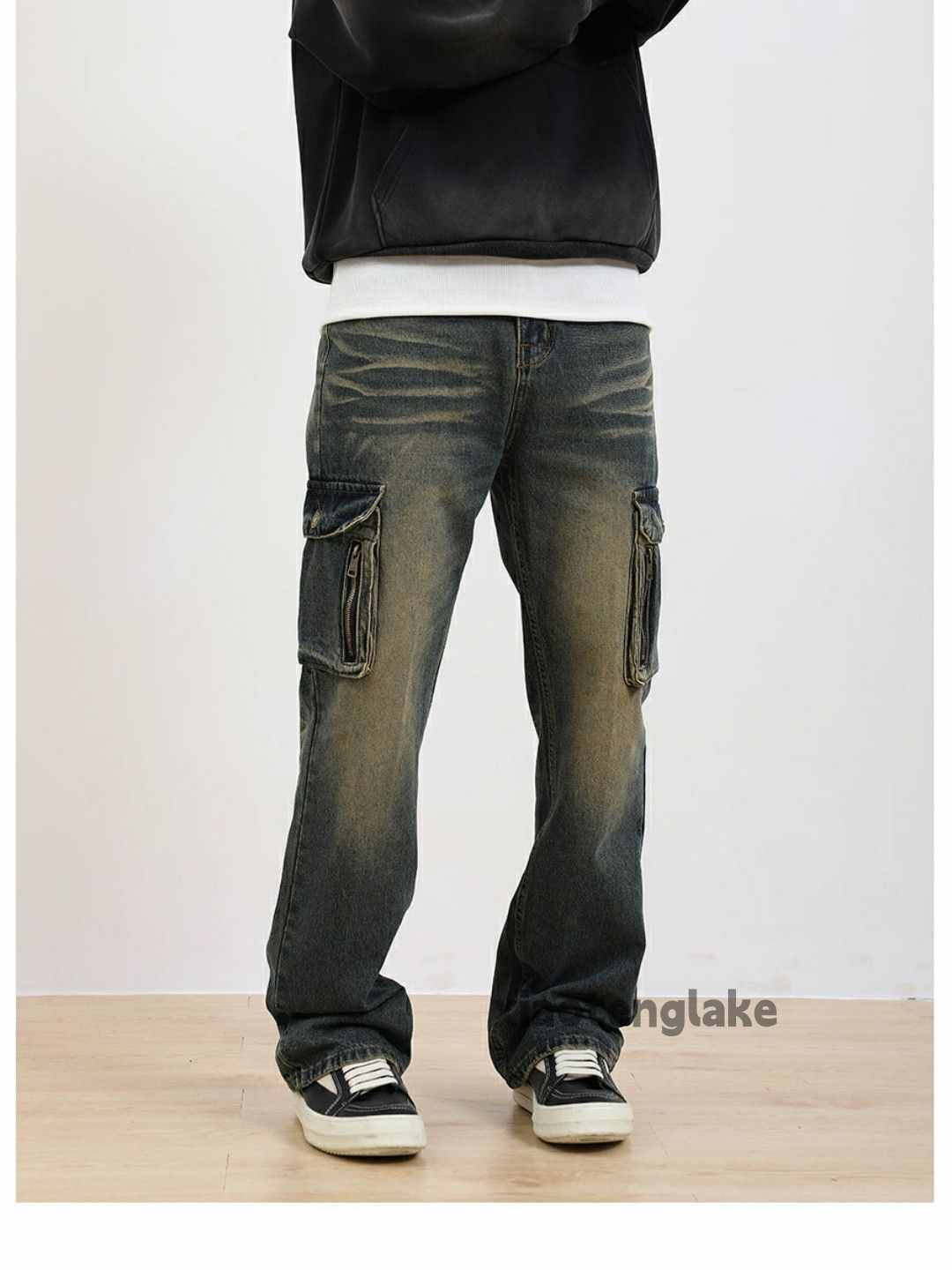 Jean × Vintage washed faded skate hiphop outdoor sports cargo pants Size US 32 / EU 48 - 1 Thumbnail