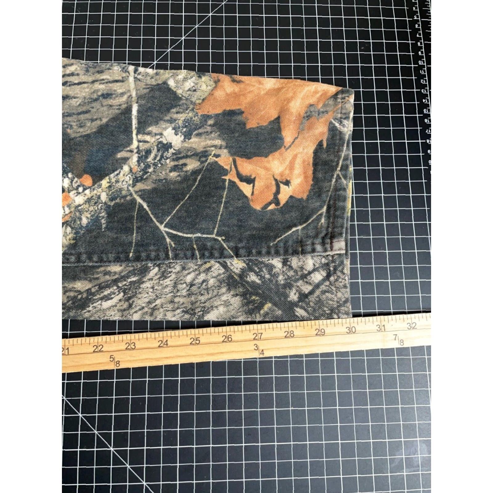 Vintage VINTAGE Diamond Cut Men's Jeans Camouflage 34 x 30 Mossy Oak Break Up Cotton Denim Straight 90s Retro Natural Size US 34 / EU 50 - 6 Thumbnail
