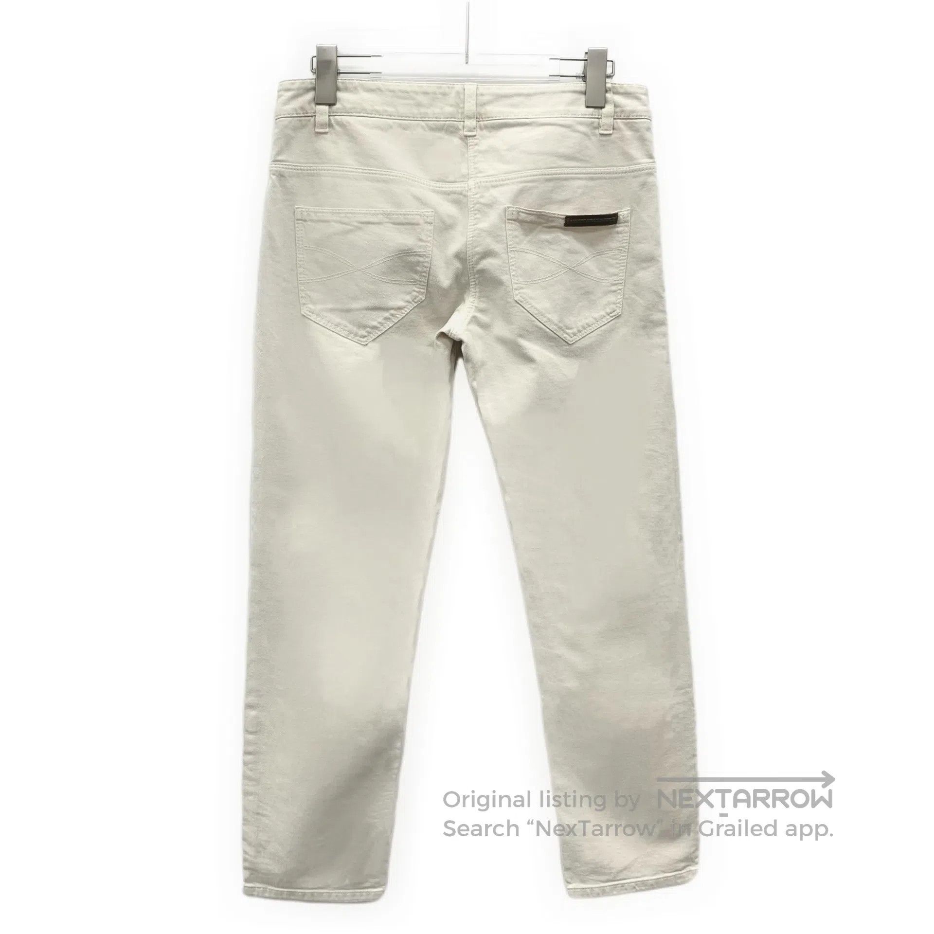 Brunello Cucinelli Brunello Cucinelli Beige cotton casual long pants| Size US 40 / EU 56 - 2 Thumbnail