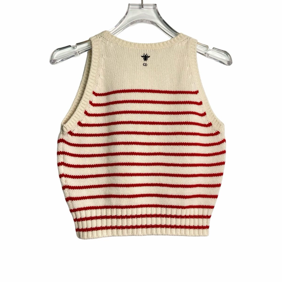 Dior DIOR SS22 Striped Printed Sleeveless Cashmere Sweater K26WX Size M / US 6-8 / IT 42-44 - 2 Thumbnail