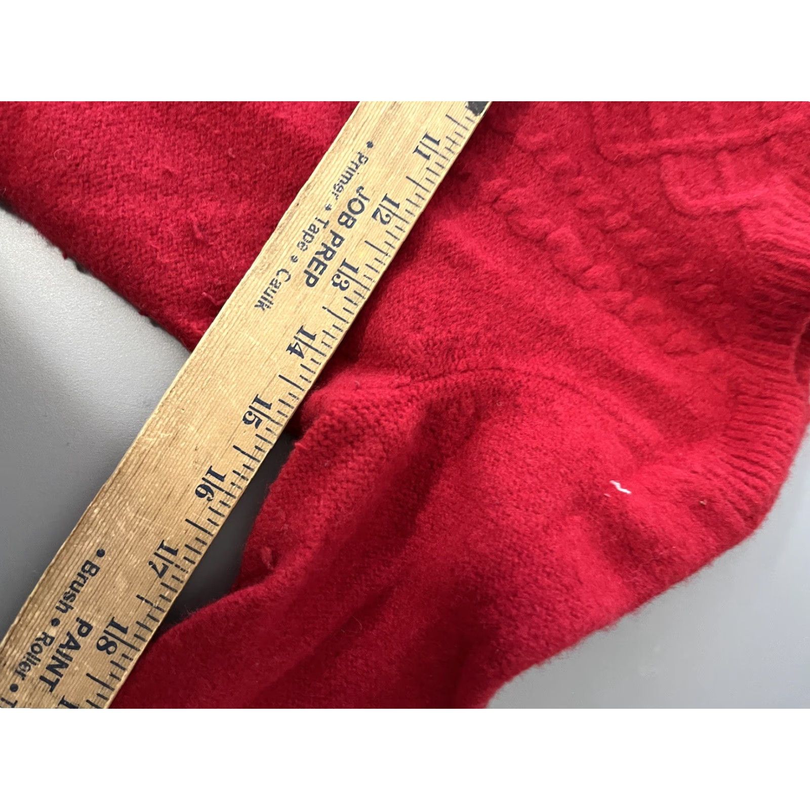 Talbots Talbots Women's PM Merino Wool Cashmere Blend Cable Knit Boat Neck Sweater Red, Pullover, Lightweight, 90s Style, Petite Department Size M / US 6-8 / IT 42-44 - 6 Thumbnail