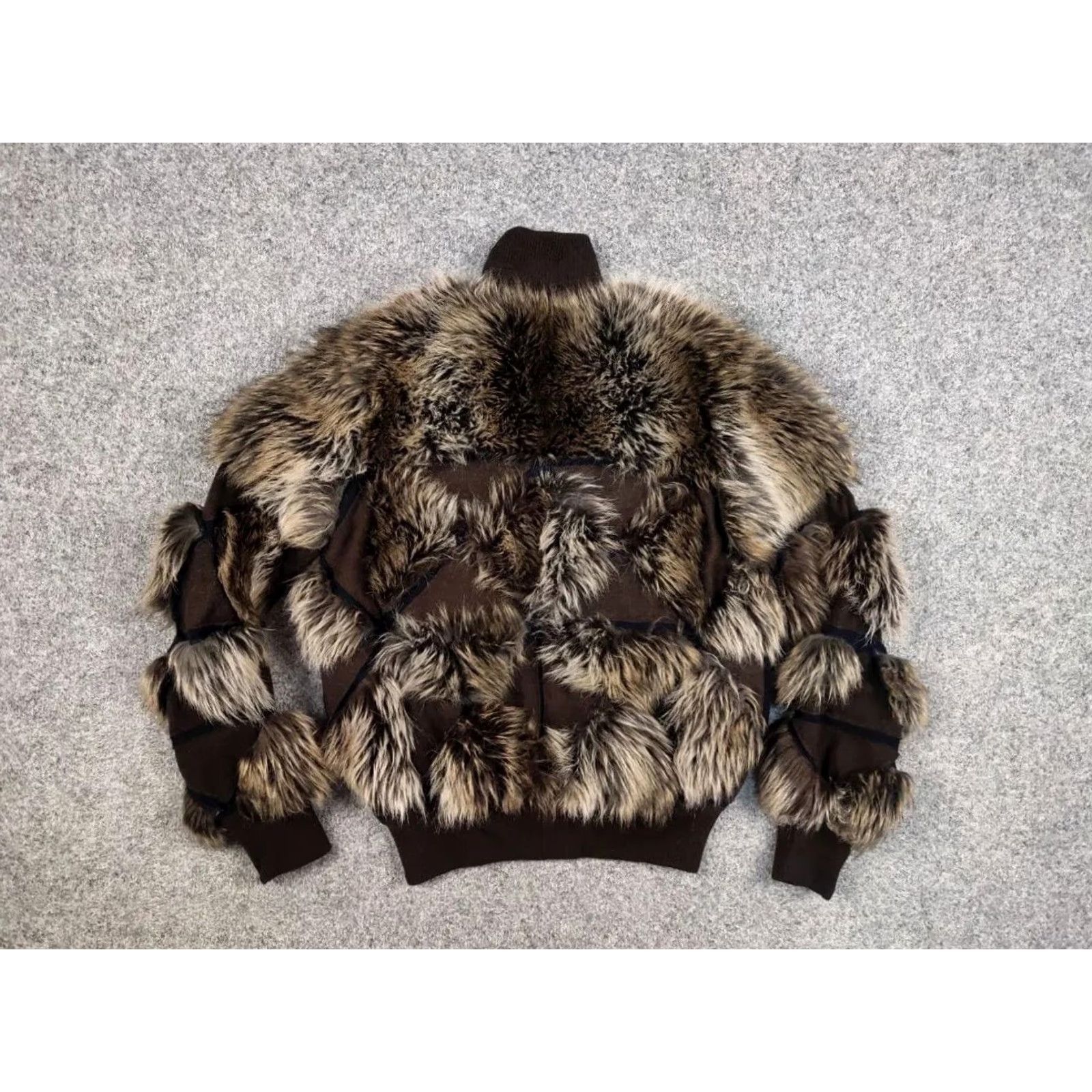 Chanel VINTAGE CHANEL Jacket Women M Brown Cashmere Wool Faux Fur Zip 90s Designer Size M / US 6-8 / IT 42-44 - 5 Thumbnail