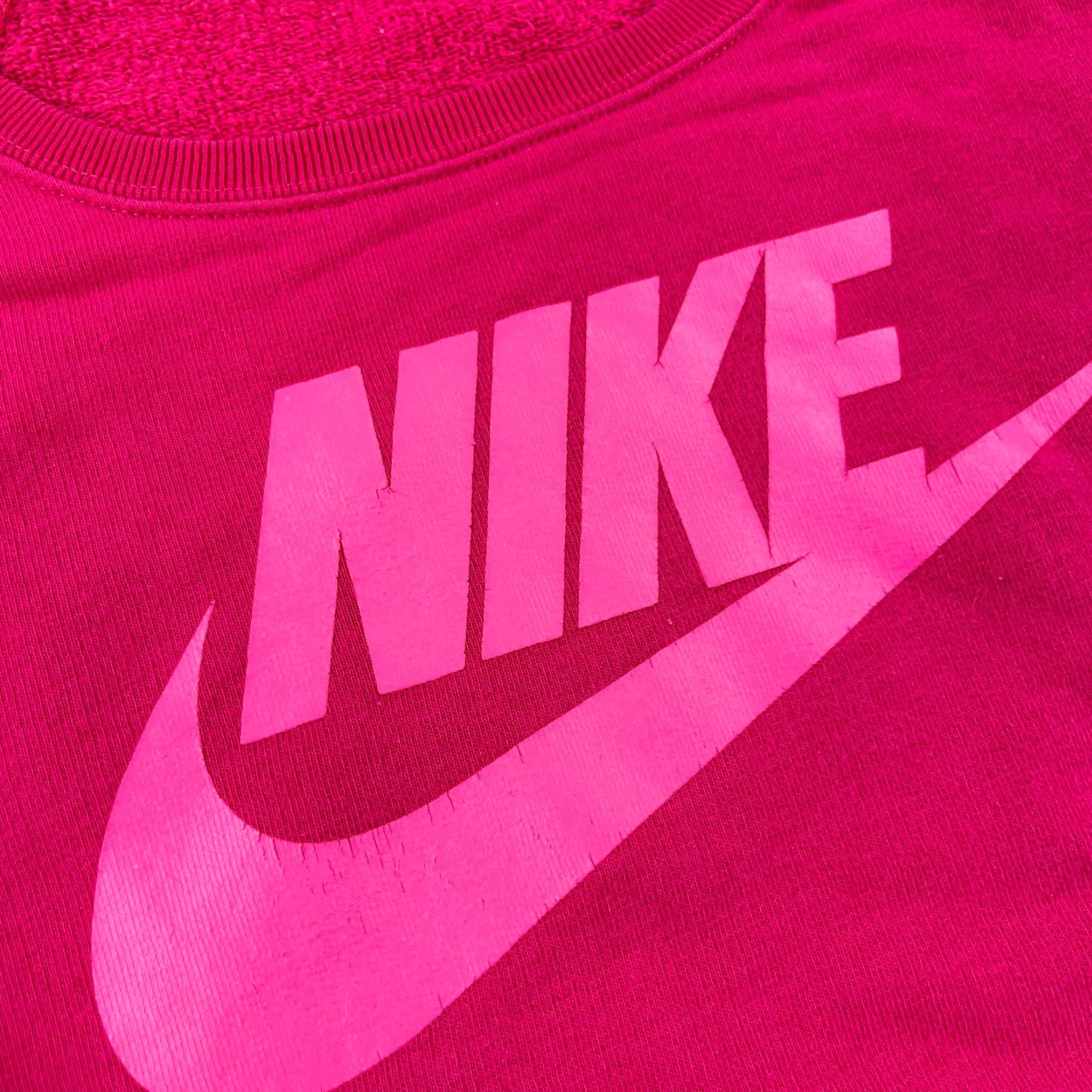 Nike VINTAGE Nike Sweatshirt Shirt Women L Pink Round Neck Logo Swoosh 90s Mens? Size L / US 10 / IT 46 - 3 Thumbnail