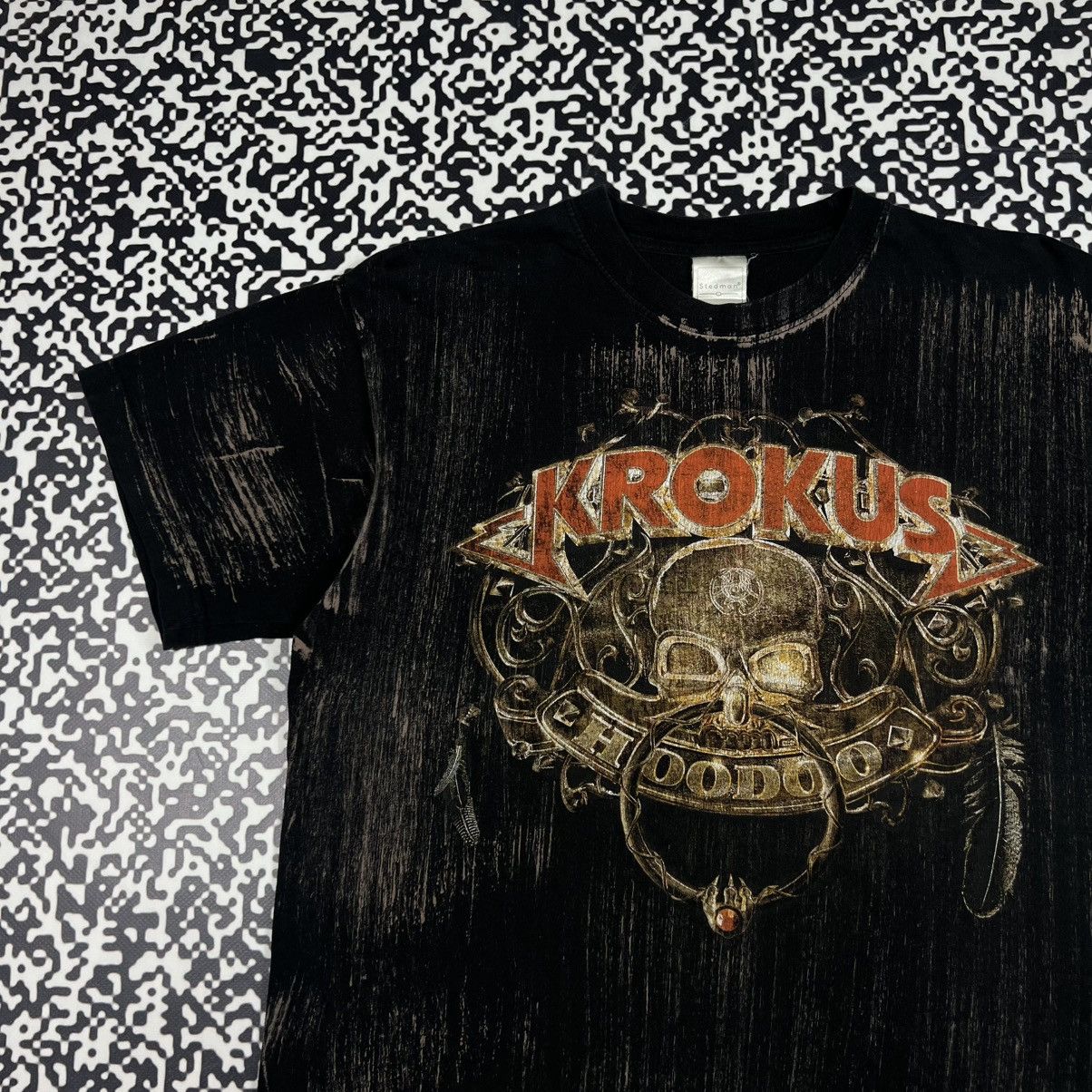 Band Tees Vintage Y2K Krokus Band Rock Metal Skull Bones Logo T-shirt Size US S / EU 44-46 / 1 - 6 Thumbnail