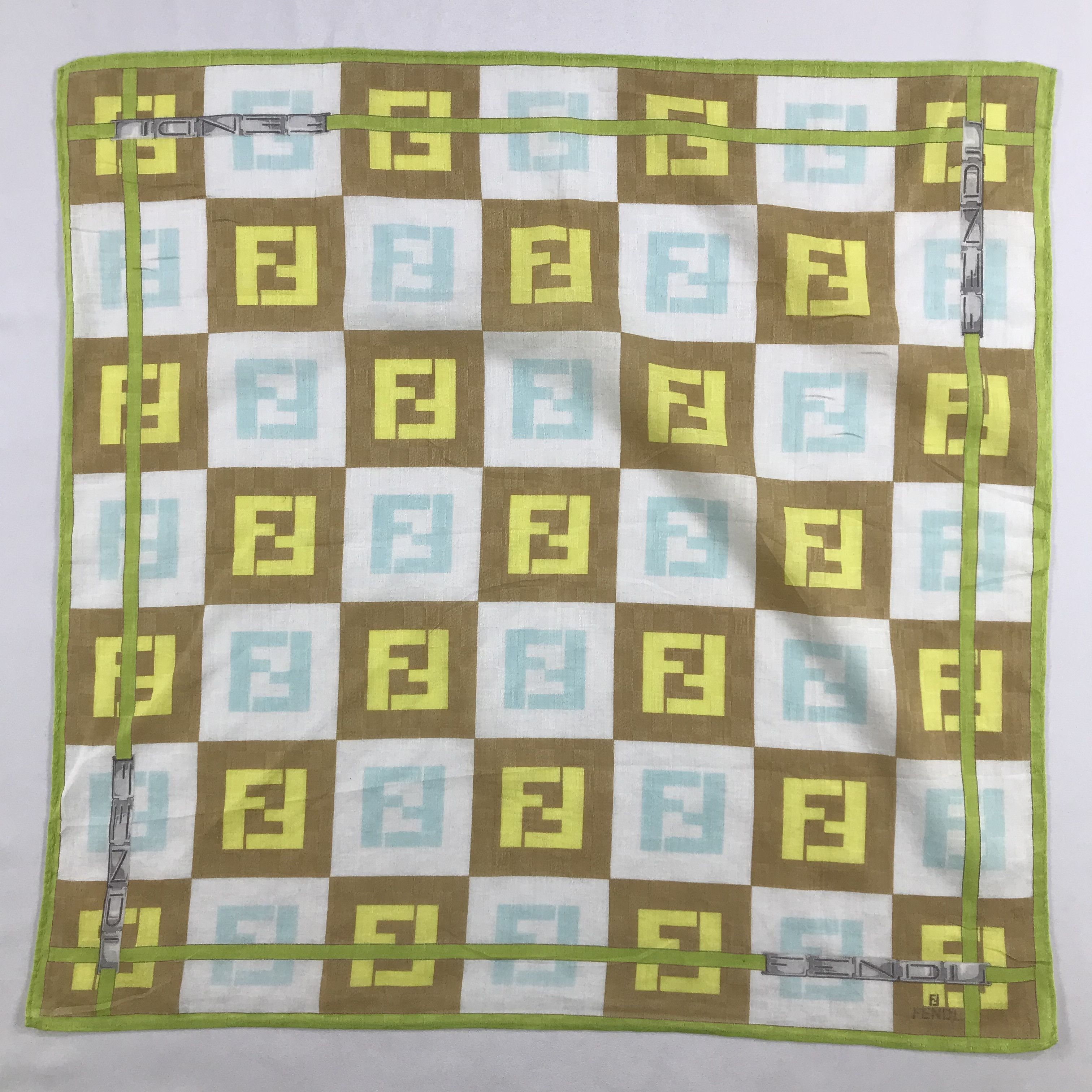 Vintage Vintage Fendi Bandana / Handkerchief / Neckerchief - S2752A Size ONE SIZE - 1 Thumbnail