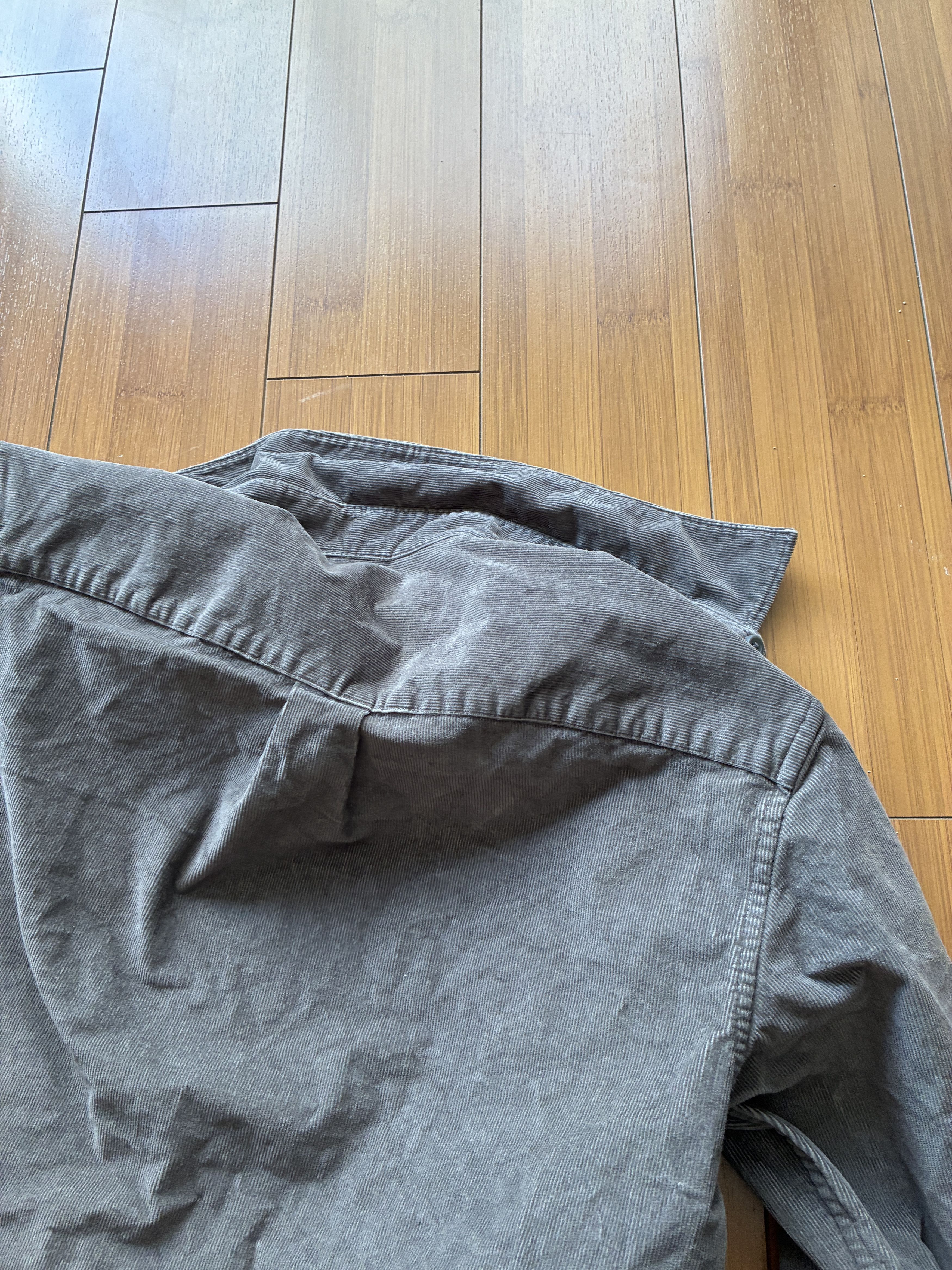 Everlane Everlane Gray Corduroy Button Up Shirt - Women's XS Size XS / US 0-2 / IT 36-38 - 6 Thumbnail