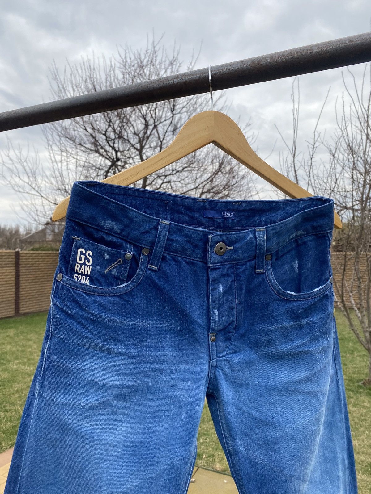 G-Star × Vintage Rare G-Star RAW 5204 Italy Jeans, Vintage GStar Raw 01 Size US 32 / EU 48 - 7 Thumbnail