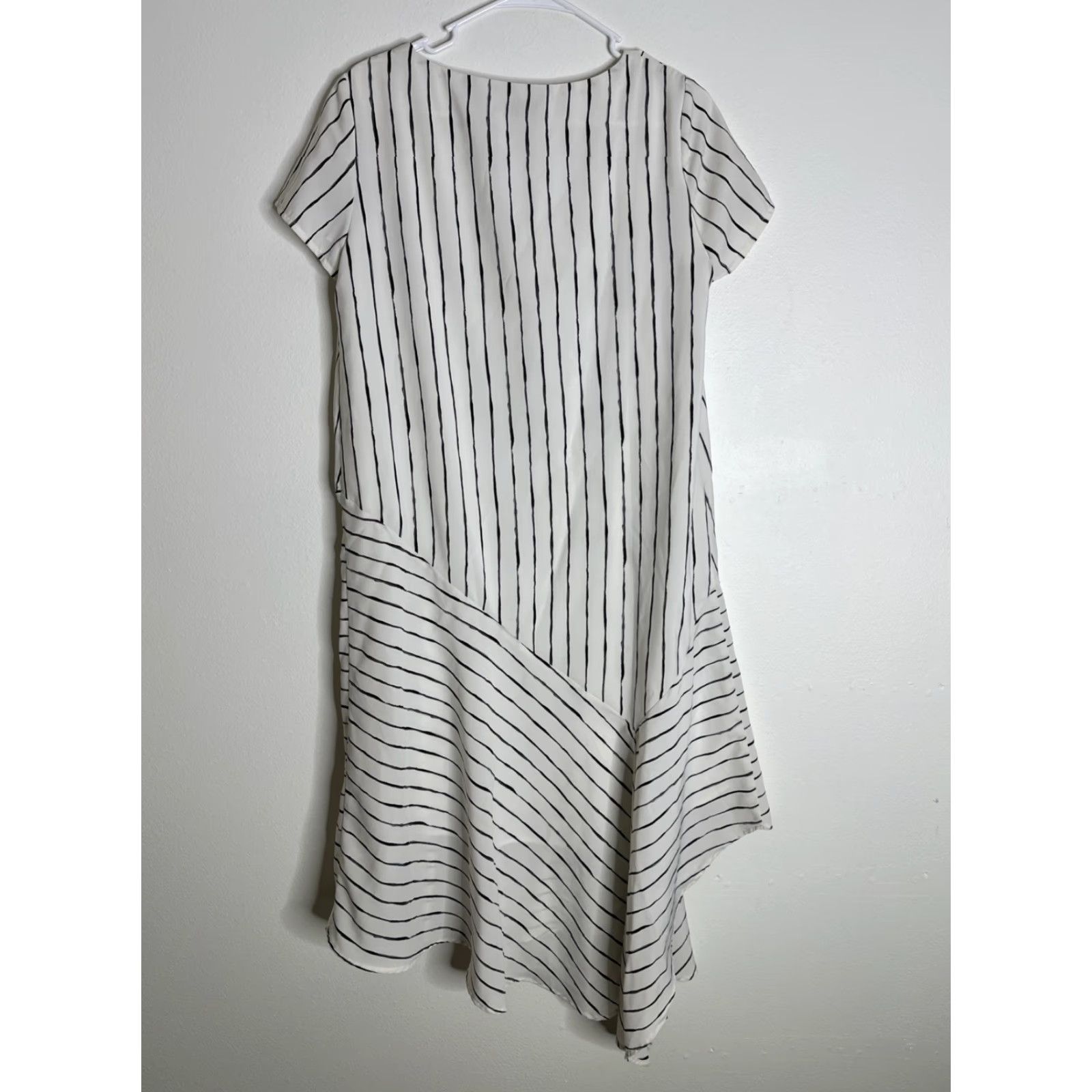 Vintage Hatch Maternity Dress Size 1 Small Midi White Stripe Summer Relaxed Size S / US 4 / IT 40 - 4 Thumbnail