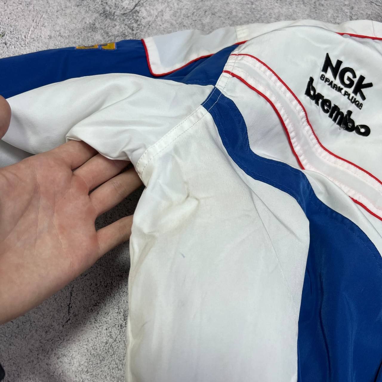 Vintage × Yamaha Yamaha Factory Racing Jacket Blue and White Men's L Size US L / EU 52-54 / 3 - 9 Thumbnail