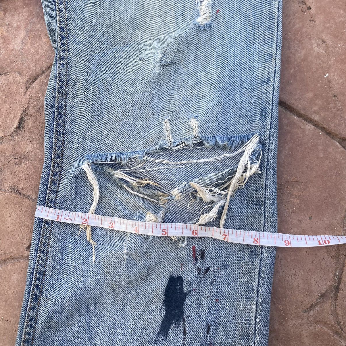 Dolce & Gabbana Thrashed Vintage Dolce & Gabbana ERD GRUNGE JEANS Size US 32 / EU 48 - 16 Thumbnail