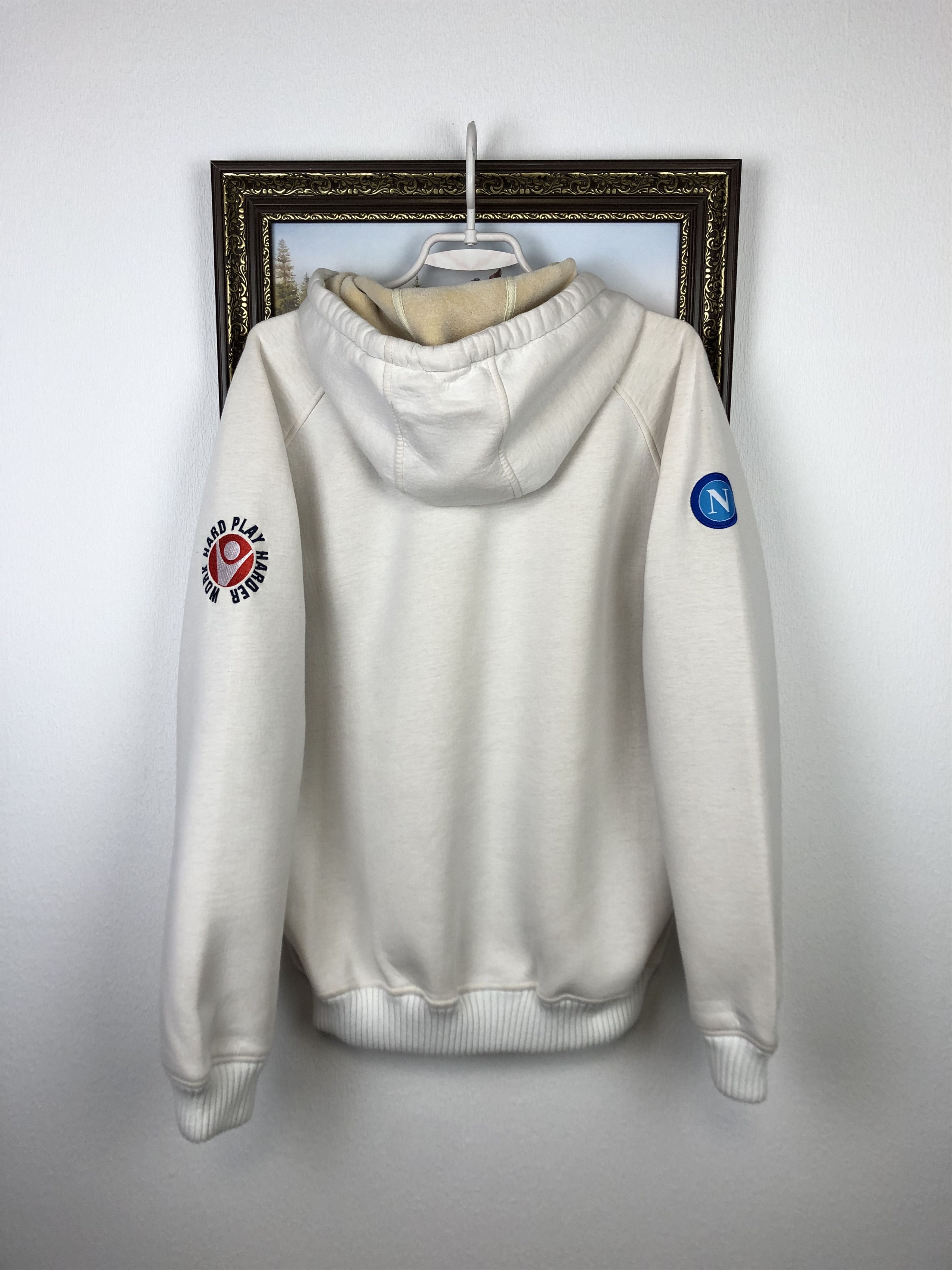 Macron Napoli Macron Football Jacket Soccer Track Top Mens Hooded Size US L / EU 52-54 / 3 - 14 Thumbnail