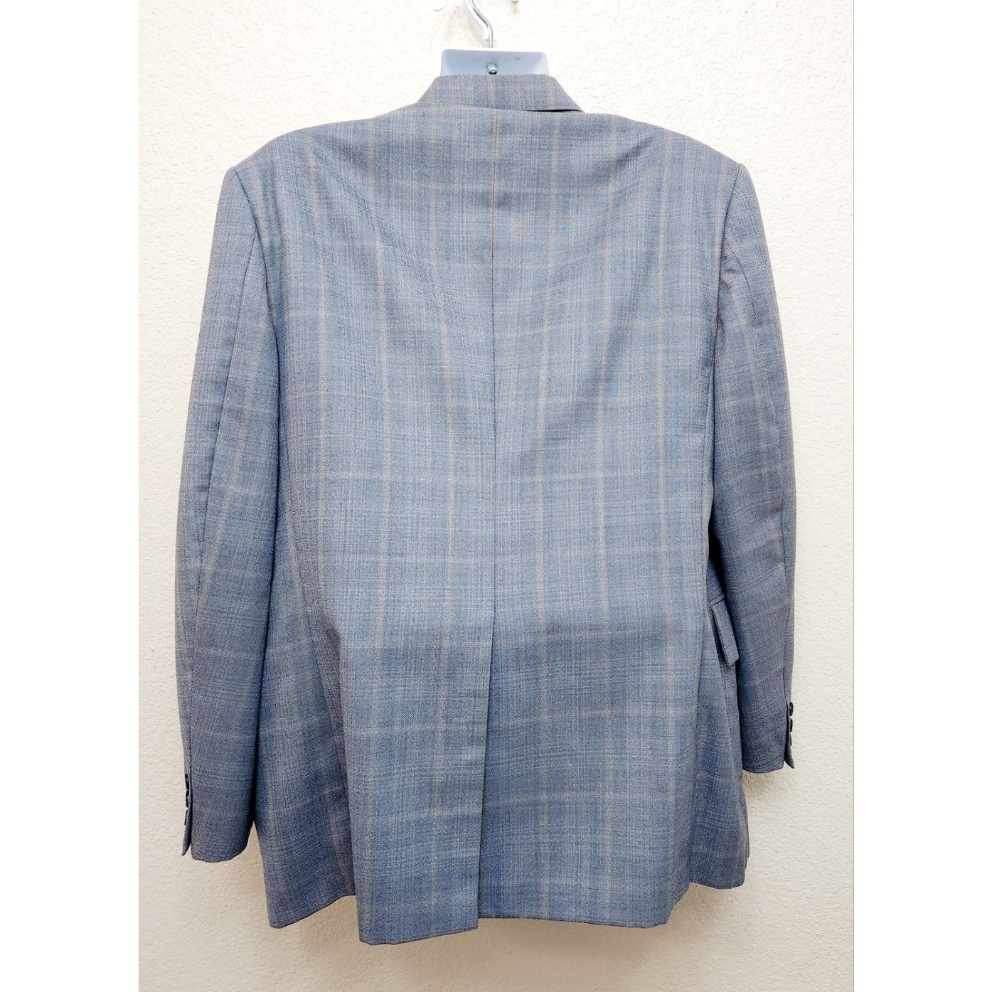 Other Vintage Varsity Style Blue Gold Plaid 3 Piece Men's Suit XL Size 44R - 2 Thumbnail