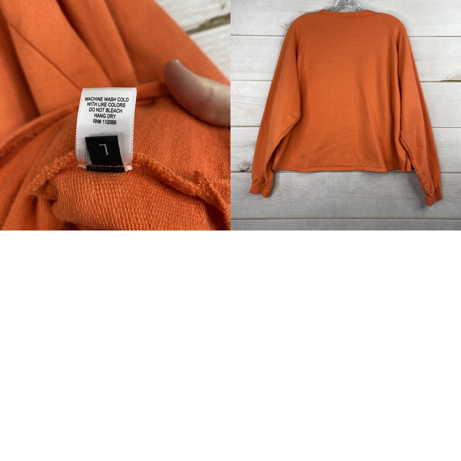 Vintage VINTAGE Judith March Sweatshirt Womens L Orange "Sun Kissed" Sequin Bling Oversized Crop Size L / US 10 / IT 46 - 8 Thumbnail