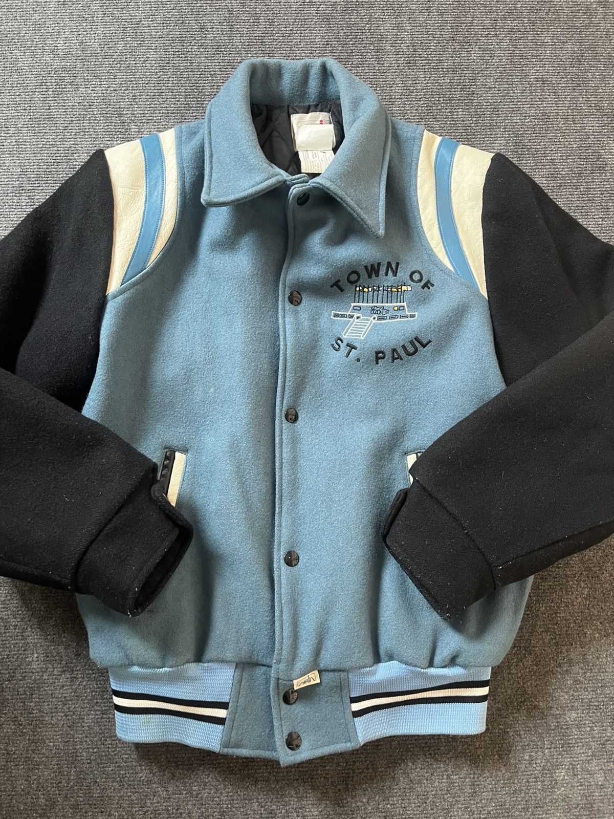 Vintage Blue vintage Varsity Jacket Size US M / EU 48-50 / 2 - 1 Thumbnail