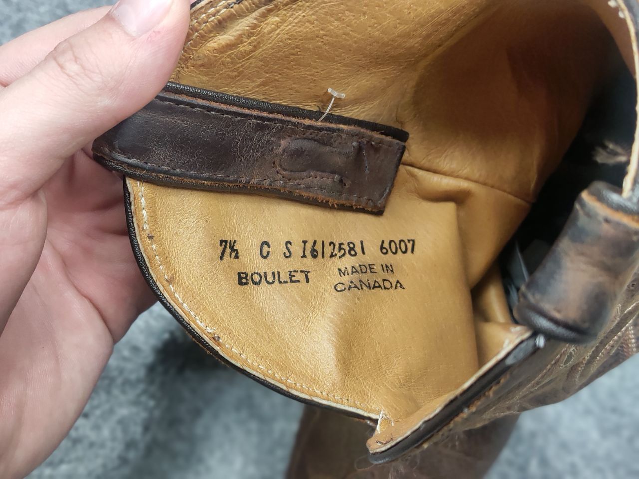 Boulet Vintage Boulet Canada Made Brown Western Cowboy W Boots Size US 7.5 / IT 37.5 - 22 Thumbnail