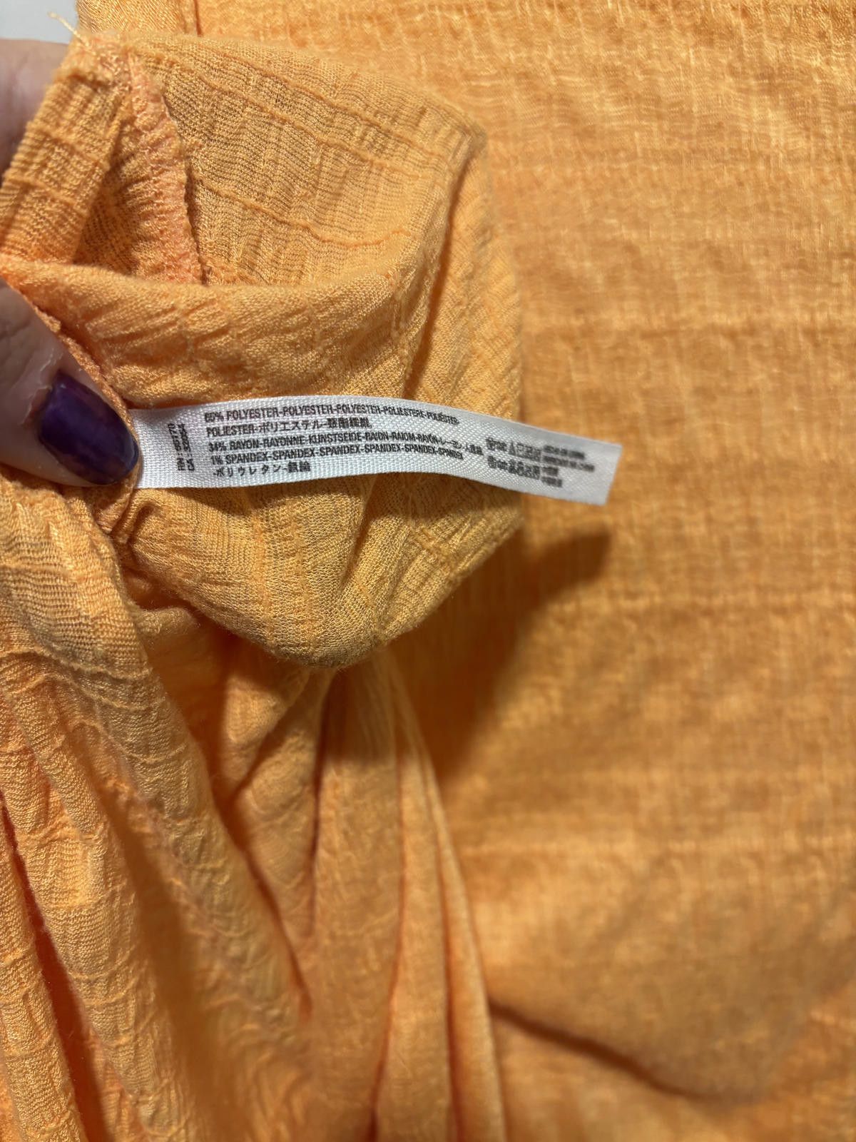 Free People Free People Beach Orange Coverup Tunic OSFM Size ONE SIZE - 8 Thumbnail