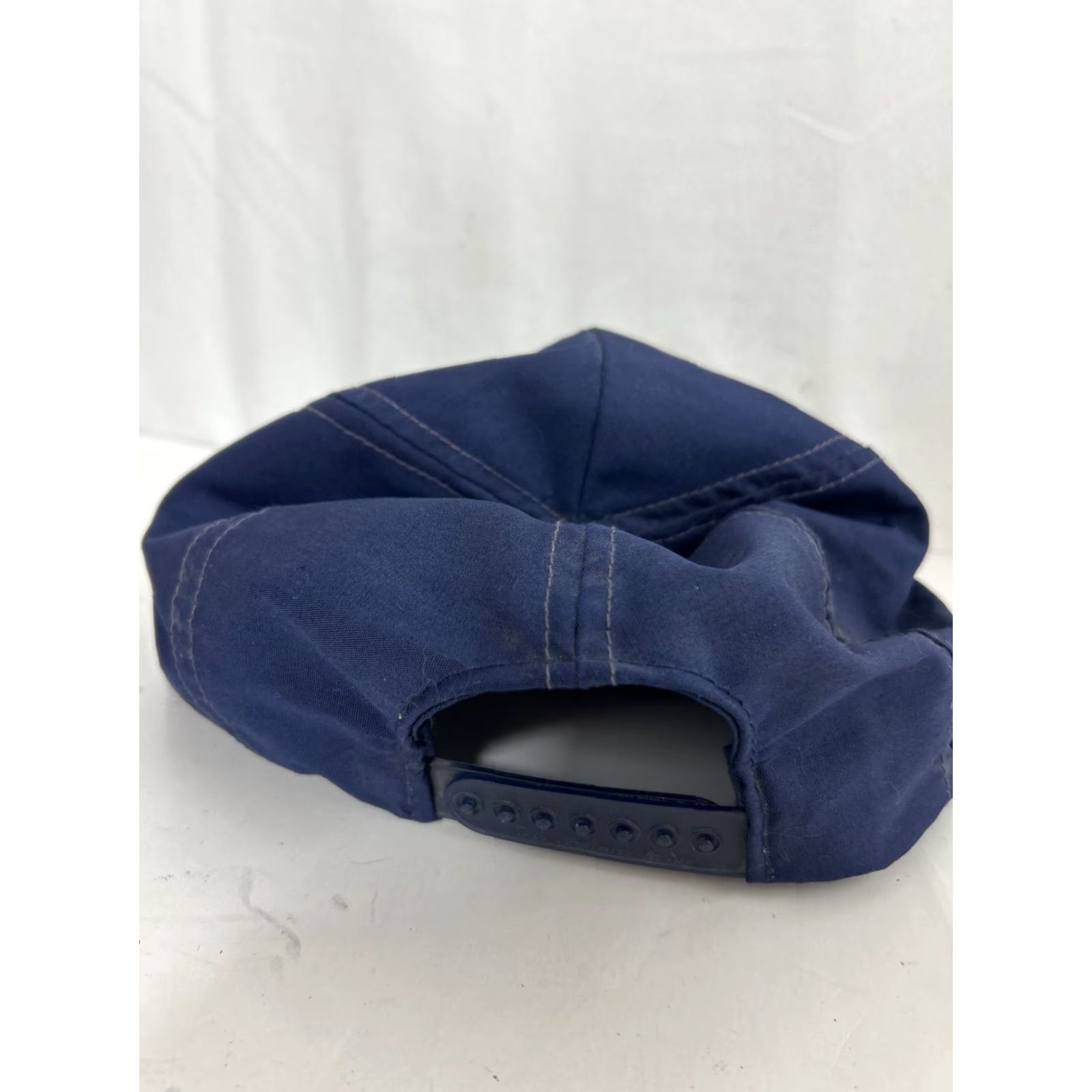 Vintage VINTAGE SnapBack Hat Men S Blue Azure Seas Blue Red Rope Egg Scramble Gold Leaf Blue Size ONE SIZE - 6 Thumbnail