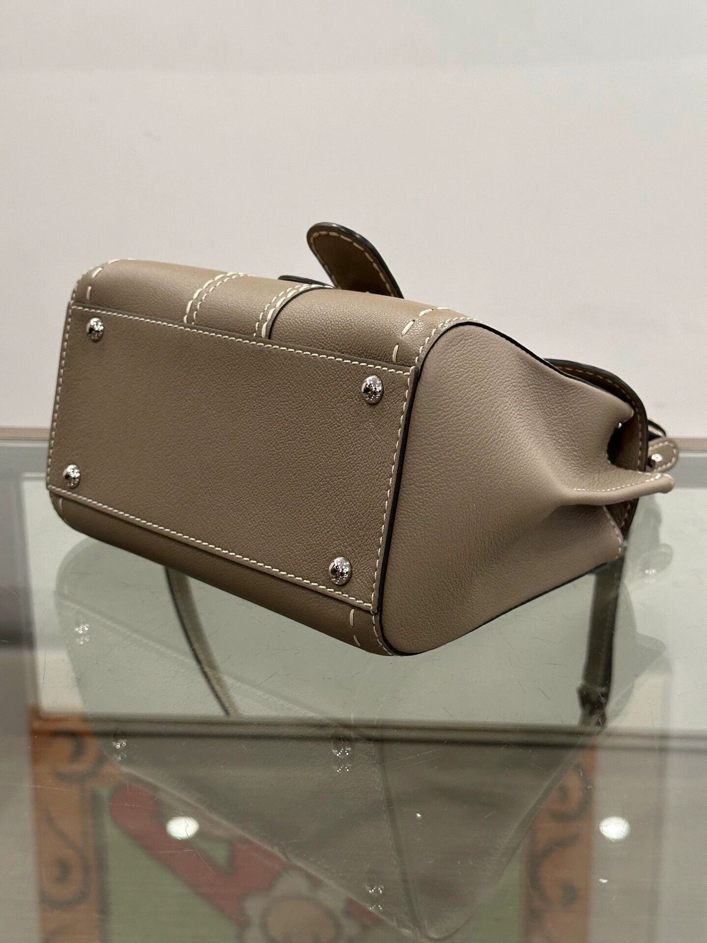 Delvaux Delvaux Brillant 20cm Elephant Gray Tote/Shoulder/Crossbody Size ONE SIZE - 7 Thumbnail