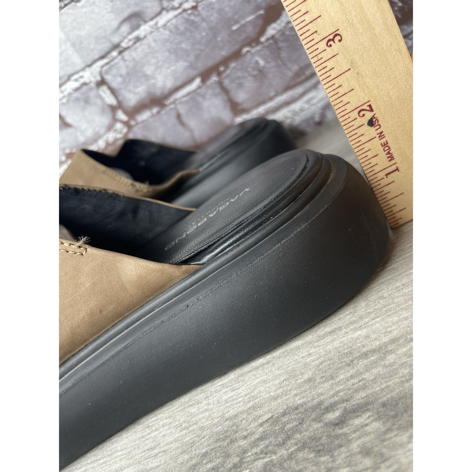 Vagabond Vagabond Blenda Brown Nubuck Leather Slide Platform Sandals Size US 7.5 / IT 37.5 - 8 Thumbnail