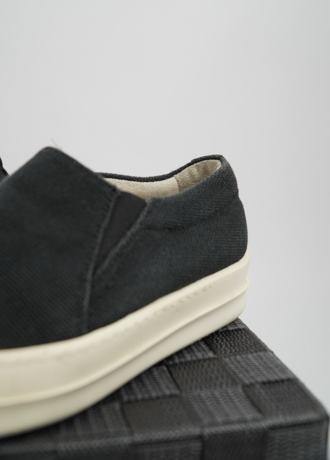 Rick Owens × Rick Owens Drkshdw Rick Owens Drkshdw - Canvass Boat Slip on - Black Size US 5.5 / IT 35.5 - 5 Thumbnail