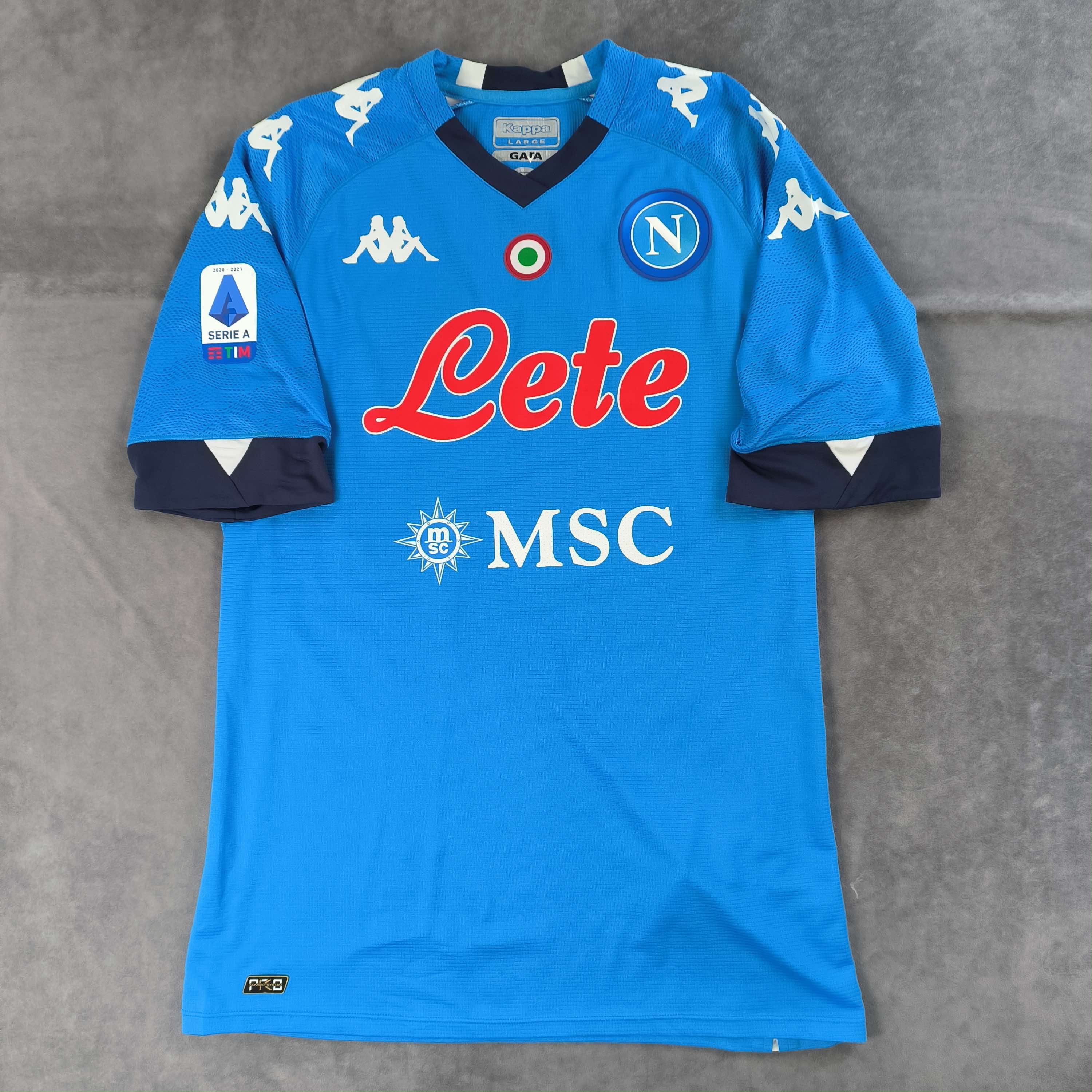 Kappa Napoli 2020-21 Kappa home Koulibaly football jersey size L Size US L / EU 52-54 / 3 - 2 Thumbnail