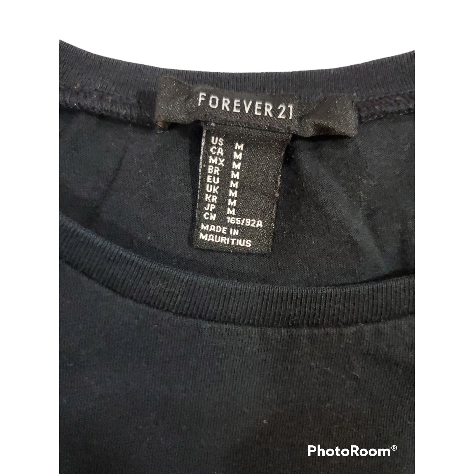 Forever 21 Forever 21 | Embroidered Black Crop Top | Size Medium Size M / US 6-8 / IT 42-44 - 4 Thumbnail
