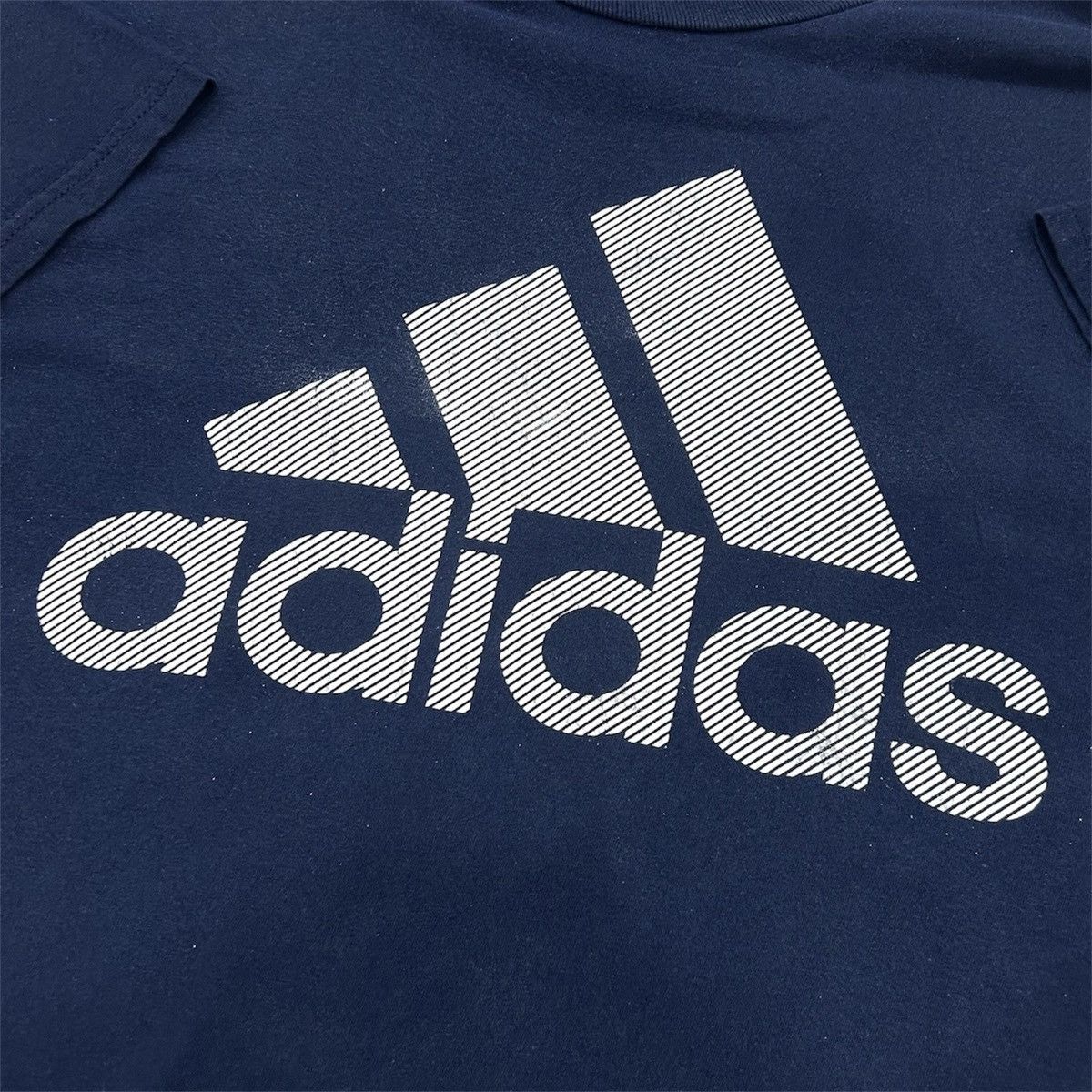 Adidas Adidas Blue Big Logo Center Tshirt Size US M / EU 48-50 / 2 - 4 Thumbnail