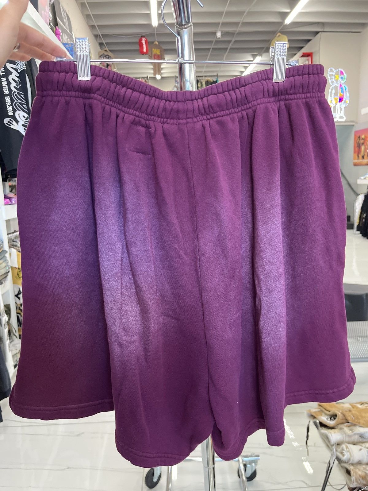 HELLSTAR Flame Shorts Burgundy/White Size US 40 / EU 56 - 2 Thumbnail