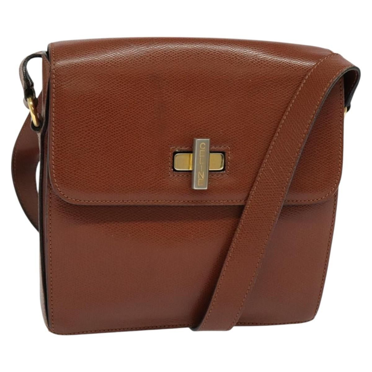 Celine Celine Flap Shoulder Bag Leather Size ONE SIZE - 1 Thumbnail