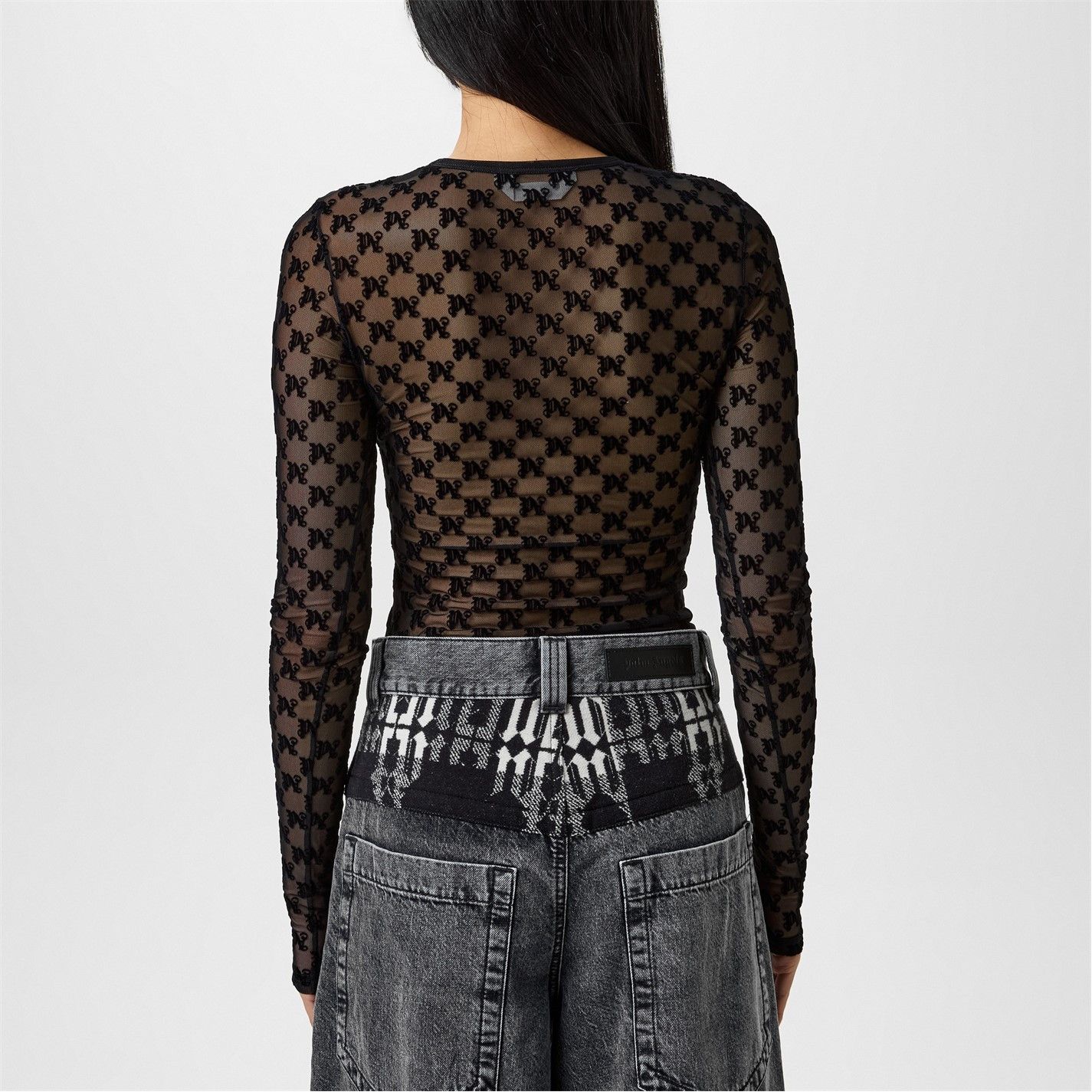 Palm Angels o1g2r1mq0325 Long Sleeve T-Shirt in Black Size M / US 6-8 / IT 42-44 - 5 Thumbnail