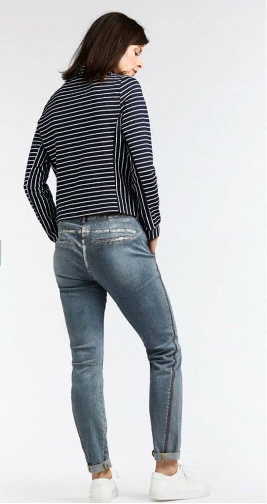 Other Women's Sandwich Jacket, Size L, Navy & White Stripes Size L / US 10 / IT 46 - 11 Thumbnail