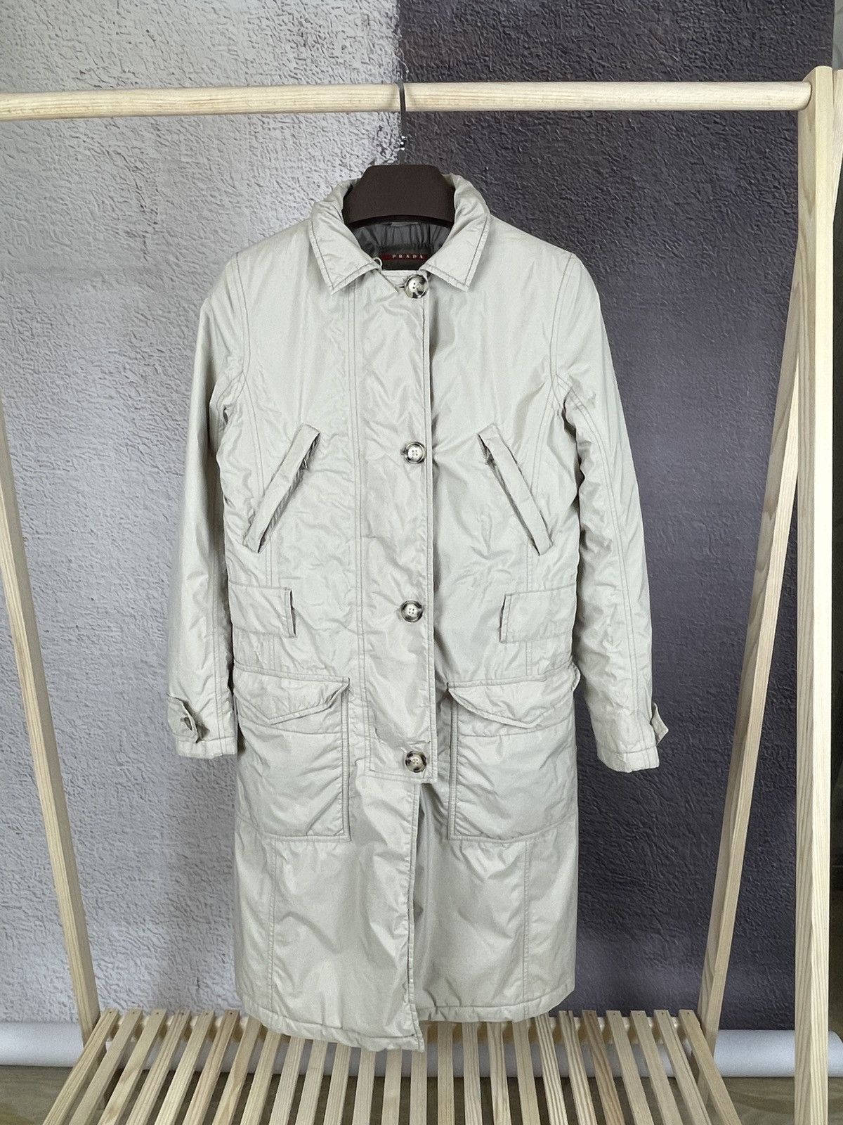 Prada × Vintage Prada red tab vintage nylon gore-tex coat jacket art. 280705 Size S / US 4 / IT 40 - 22 Thumbnail