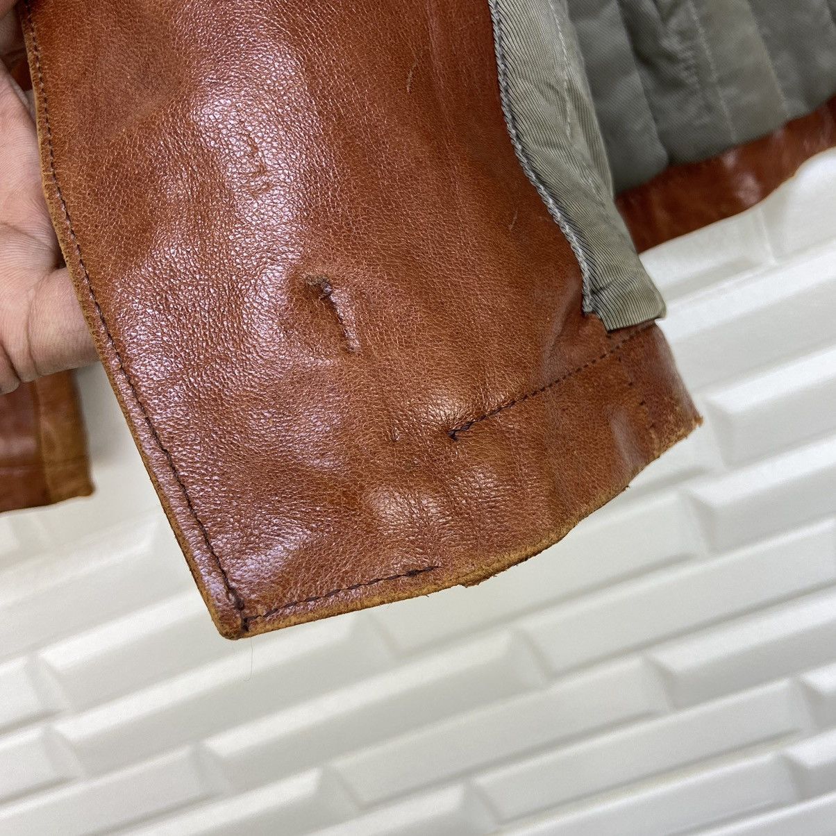 Japanese Brand Vtg Antelope Makigami Tokyo Original Leather Buckle Back Size US M / EU 48-50 / 2 - 25 Thumbnail