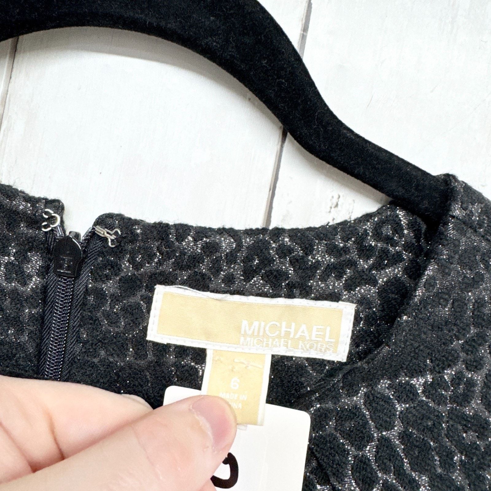 Michael Kors Michael Kors Dress Sz 6 Black Leopard Print Sleeveless Mini Size M / US 6-8 / IT 42-44 - 7 Thumbnail
