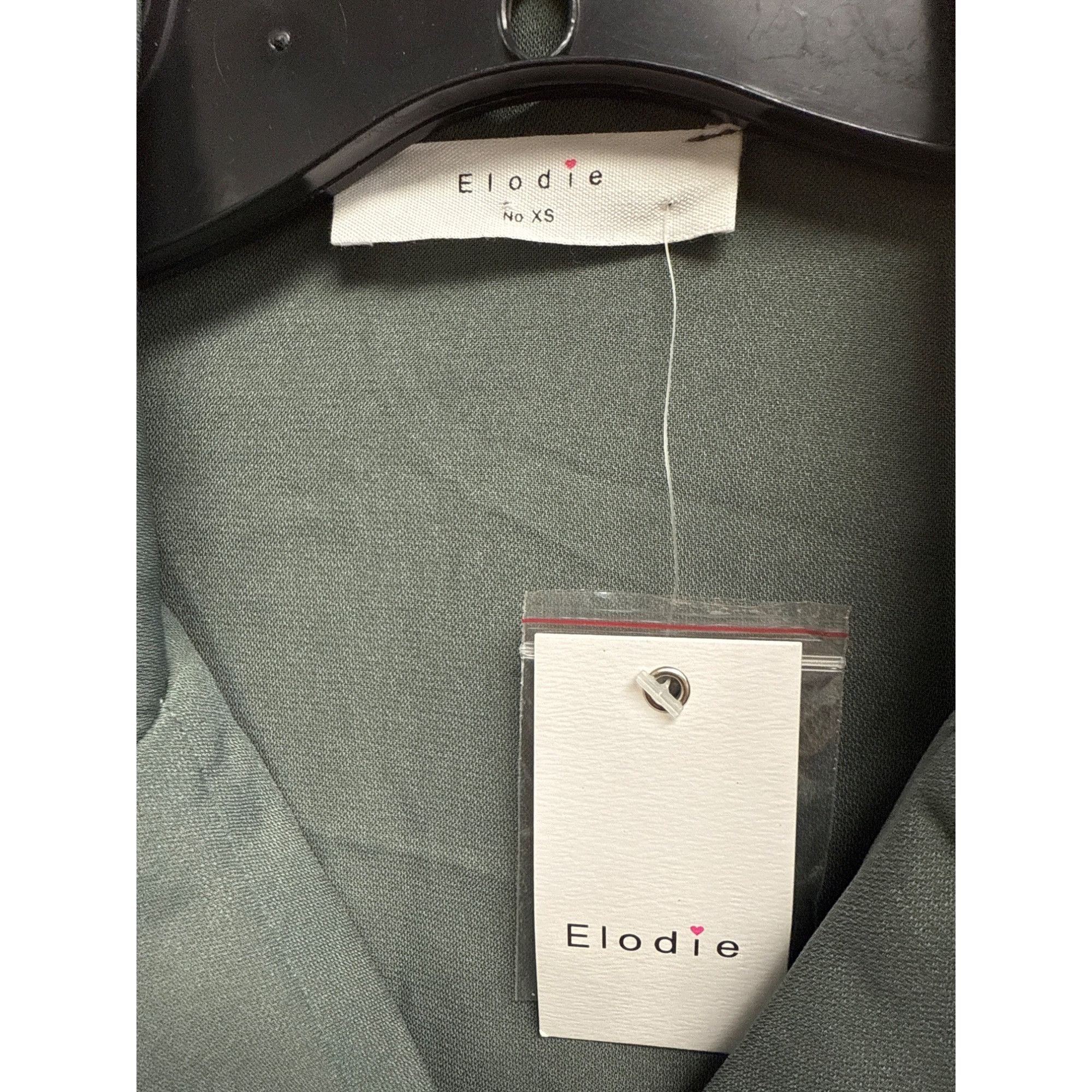 Other Elodie Womens Double-Breasted Blazer Jacket XS Polyester Gre Size XS / US 0-2 / IT 36-38 - 3 Thumbnail