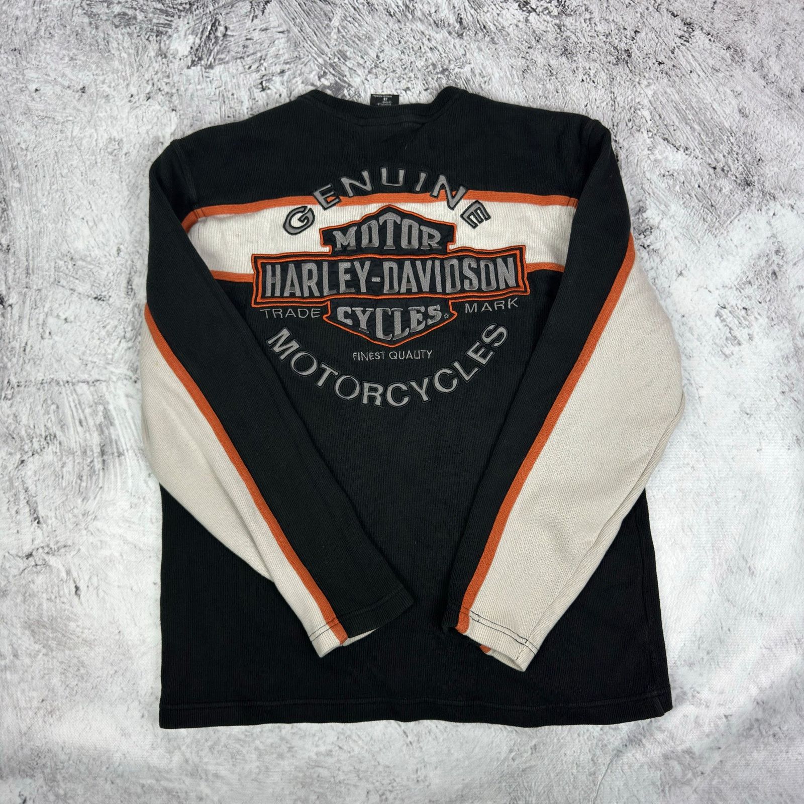 Harley Davidson VTG Harley-Davidson Men's Black Cotton Pullover Sweatshirt S Size US S / EU 44-46 / 1 - 1 Thumbnail