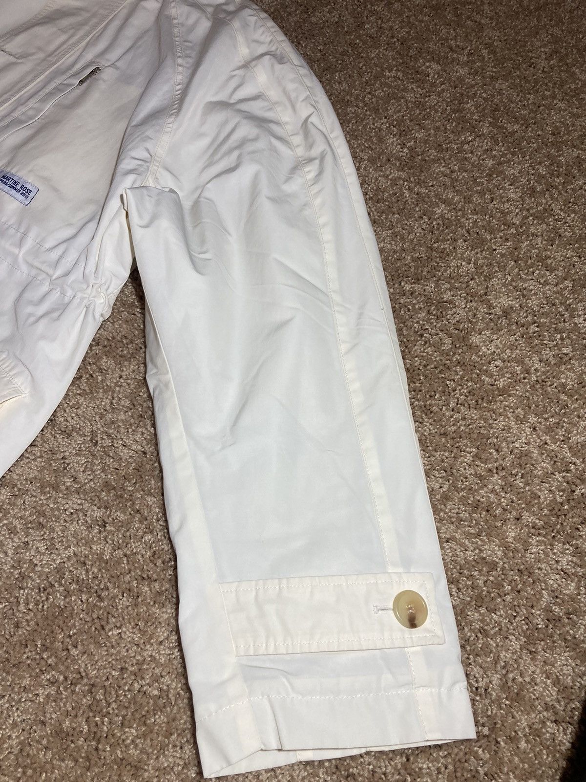 Martine Rose SS19 Martine Rose Cream Zip Up Jacket Rain 2019 MR Be Seen Size US S / EU 44-46 / 1 - 3 Thumbnail